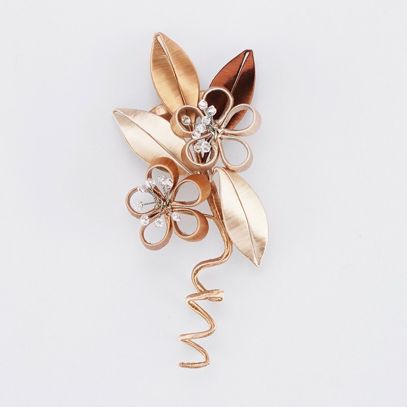 春仔花梅花胸針｜創新纏花工藝 生活美學展現獨特個性