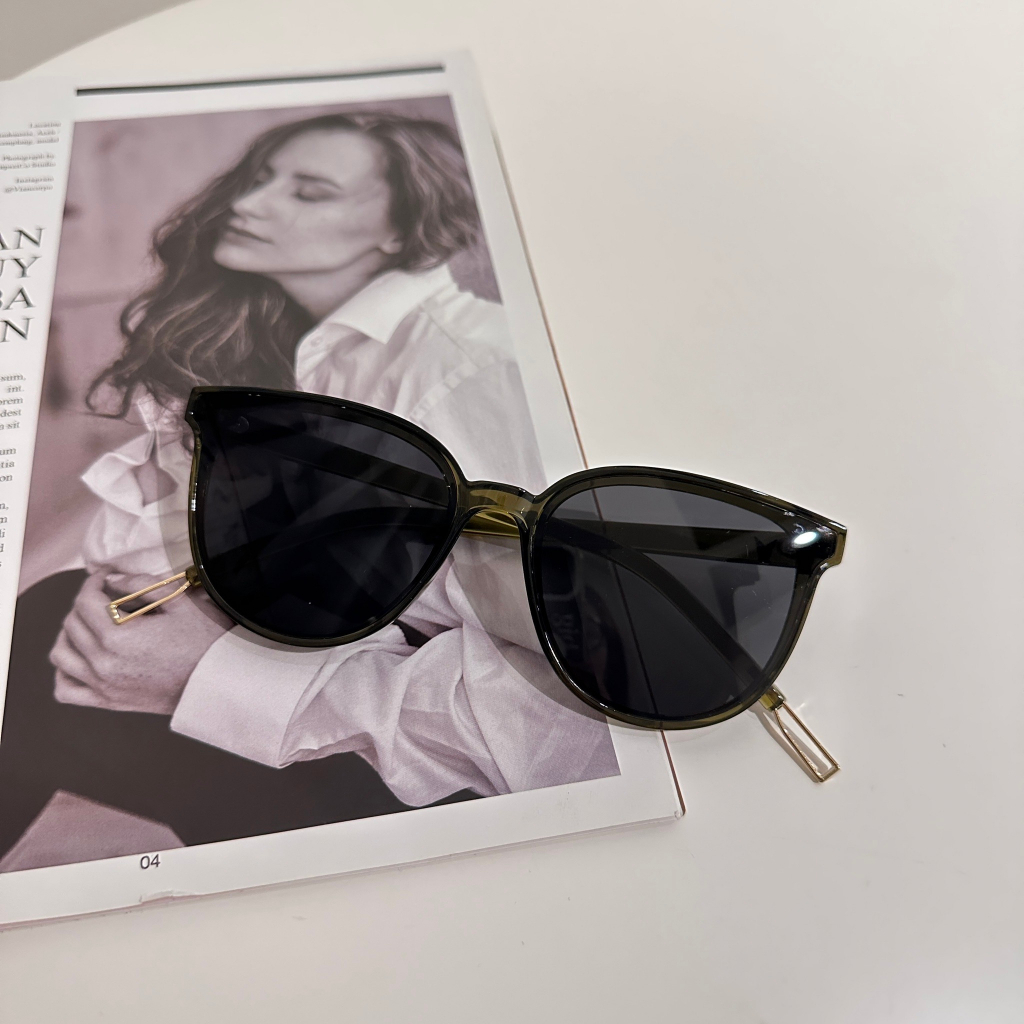 S0101961蝴蝶框墨鏡/現貨綠色/黑色