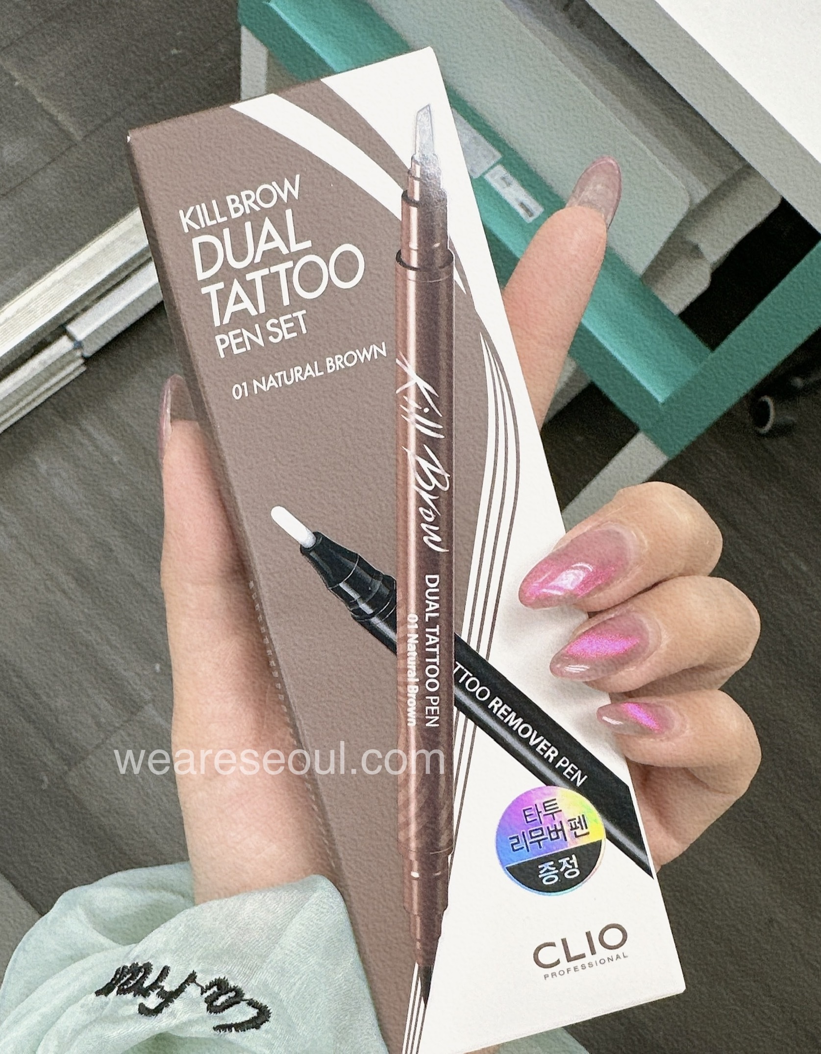 [CLIO] Kill Brow Dual Tattoo Pen Set 02 Light Brown