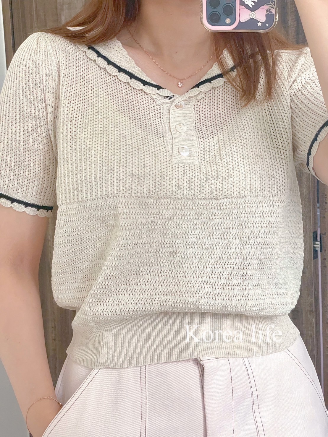 韓國連線-透網上衣