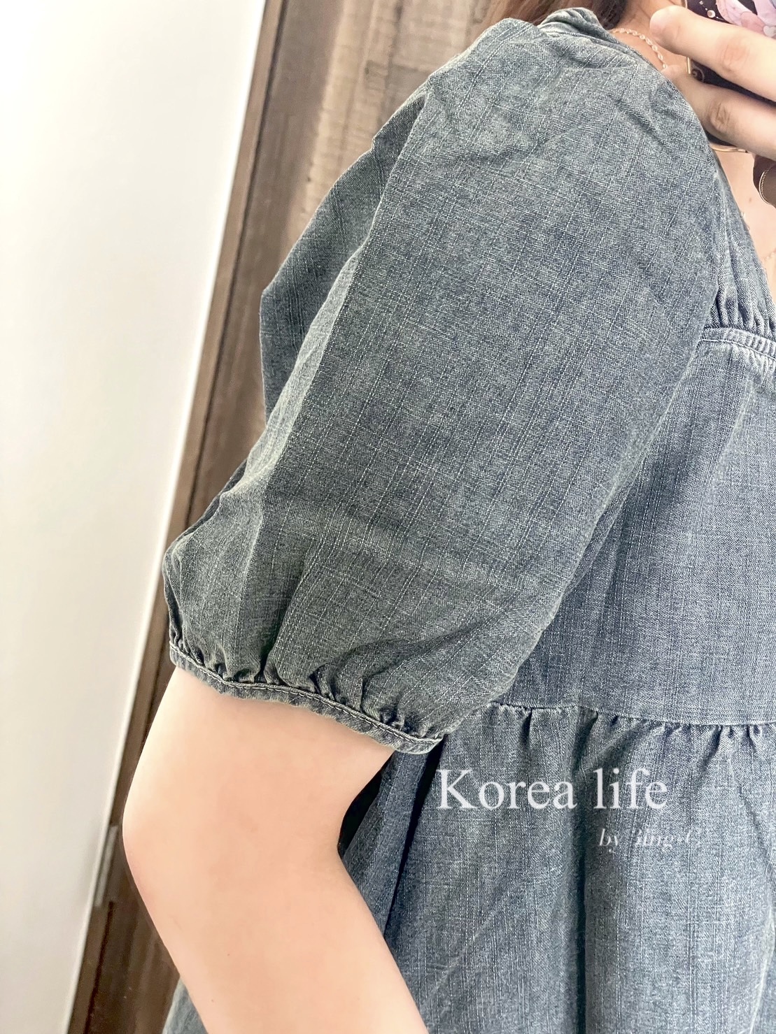 韓國連線-公主牛仔上衣