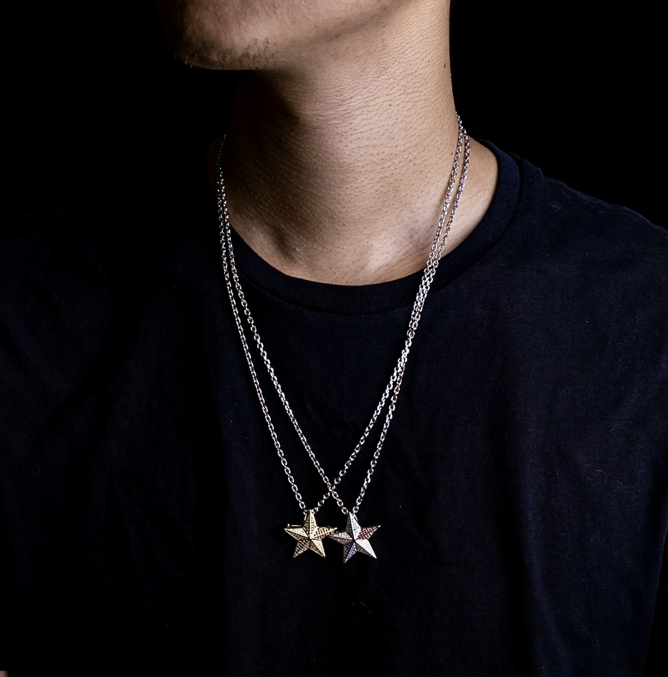 多色滿鑲星星墜飾/別針