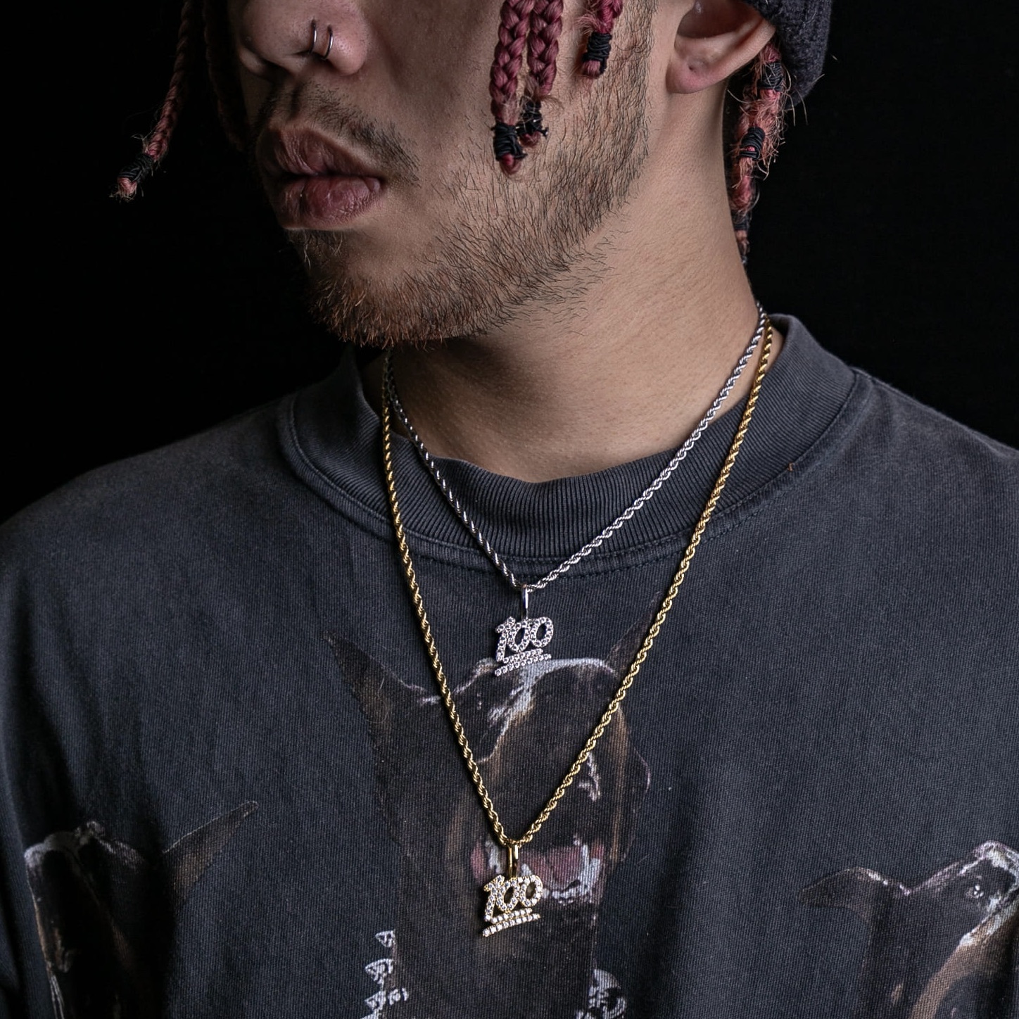 925純銀莫桑石100分墜飾