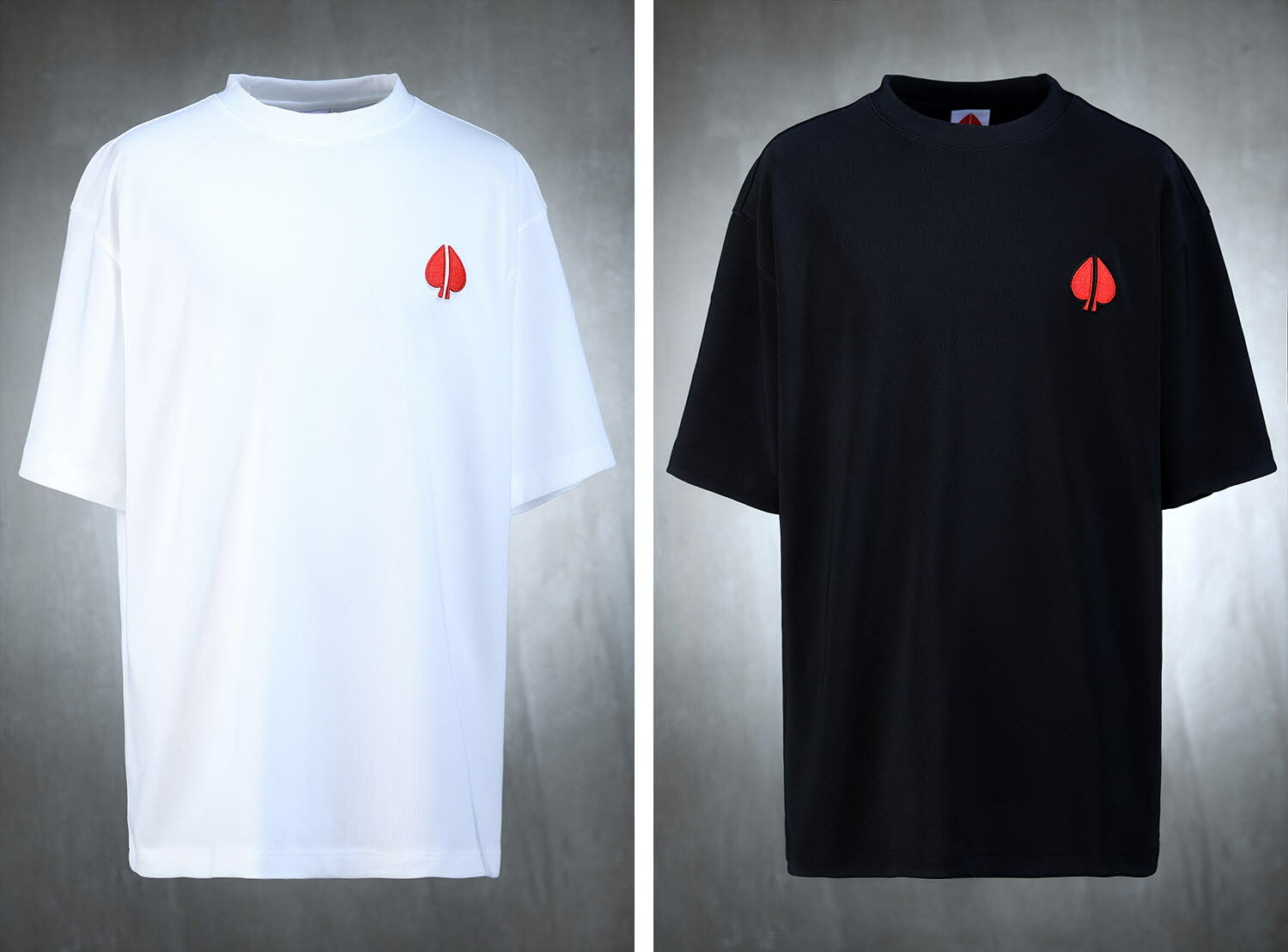 黑桃刺繡寬鬆款短袖T恤