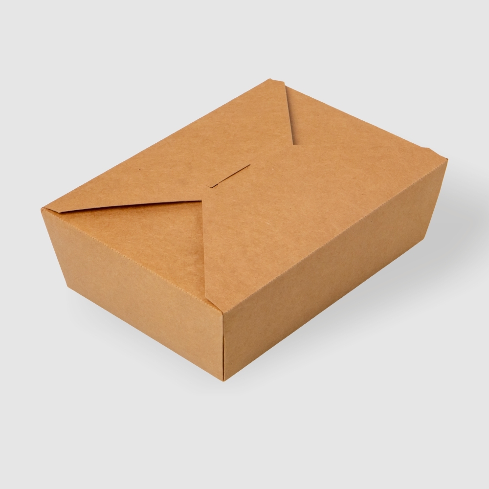 牛皮紙方形餐盒 2000ml 3號