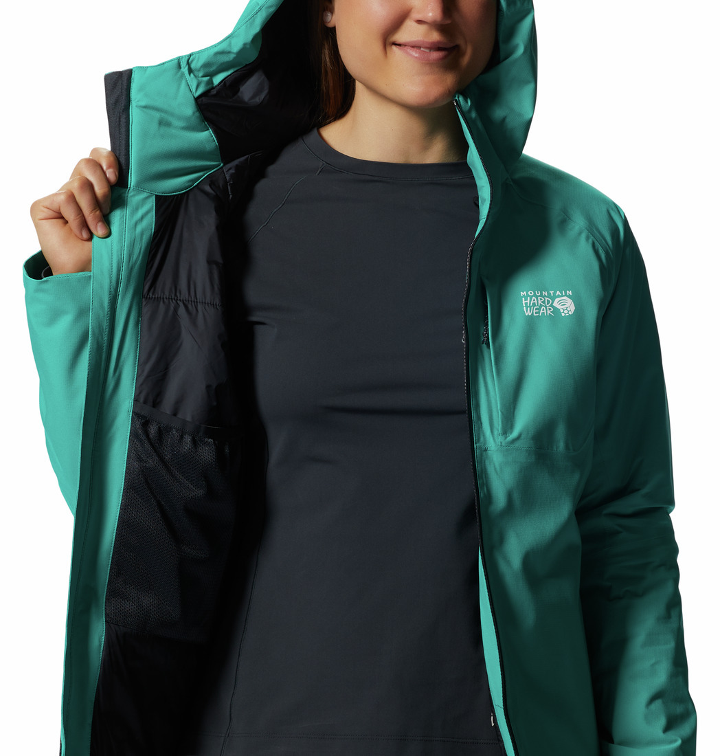 MHW 防水保暖外套 Stretch Ozonic Insulated Jacket 女 合成綠 (MHW2015861360)