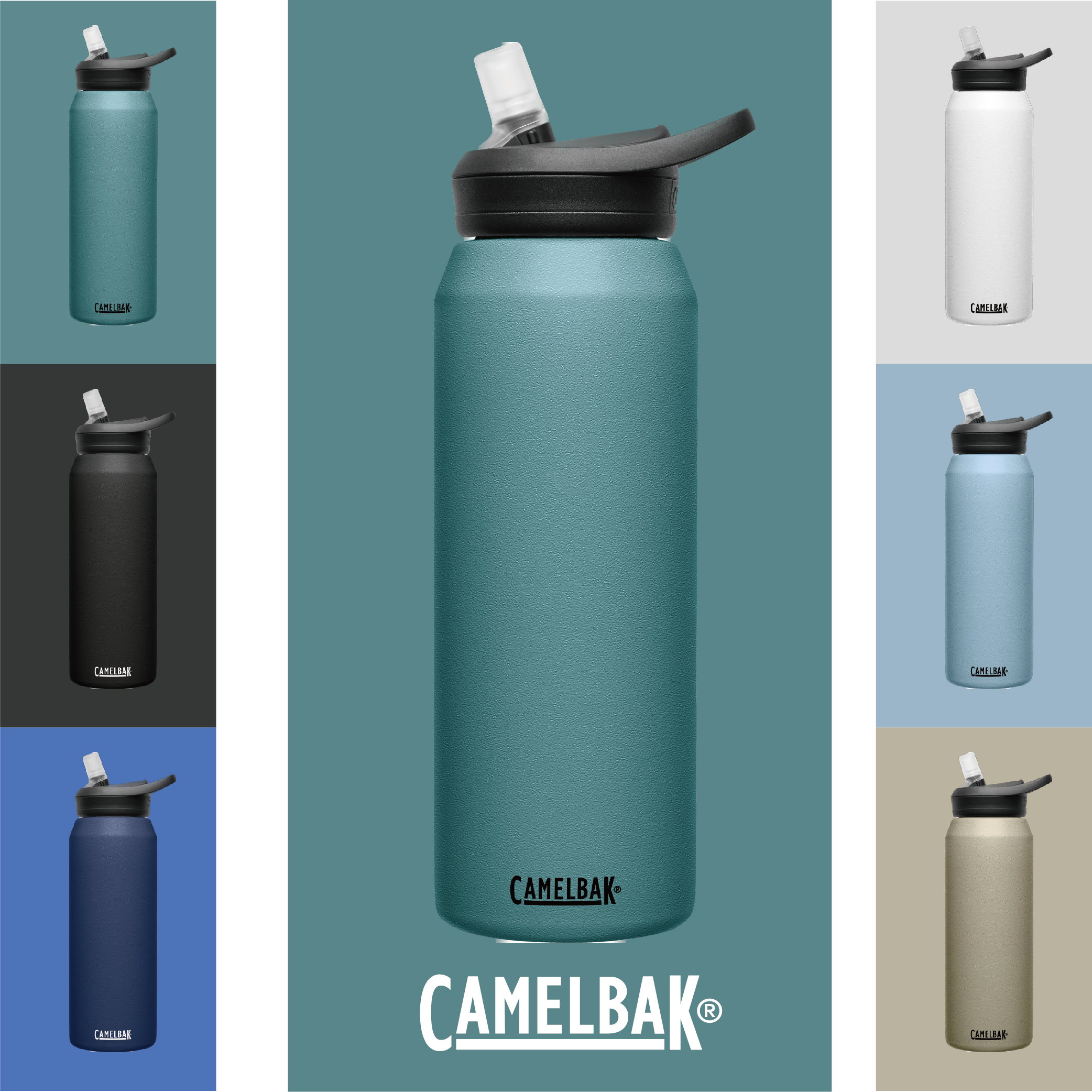 CAMELBAK 1000ml  eddy+ 多水吸管不銹鋼保溫保冰瓶