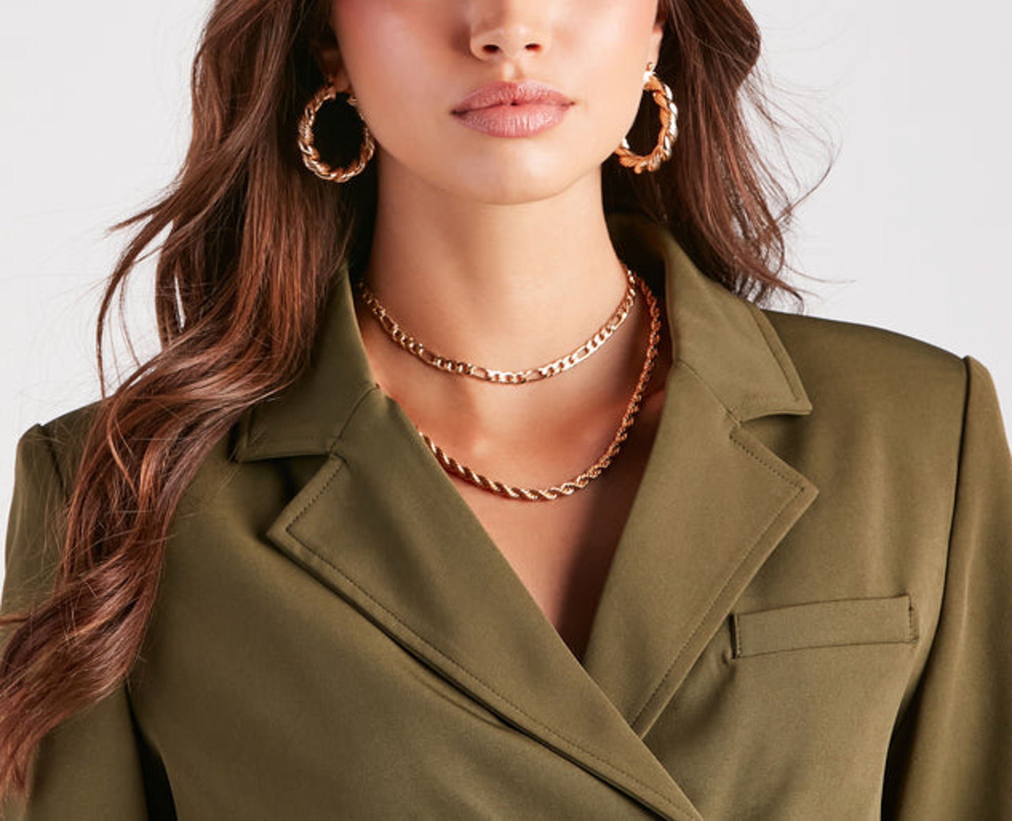 Classy Wrap 金色兩層式項鍊