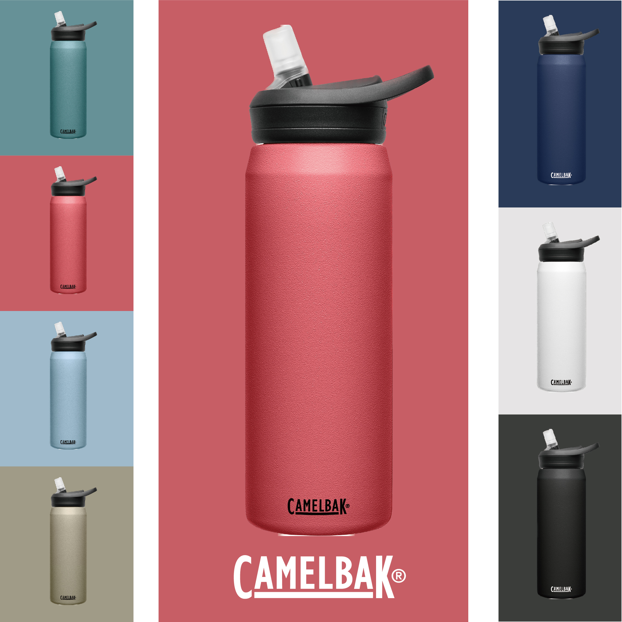 CAMELBAK 750ml  eddy+ 多水吸管不銹鋼保溫保冰瓶
