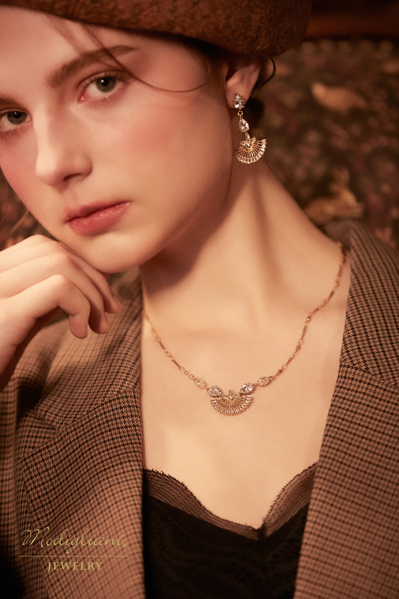 黃銅飾品,黃銅,高貴,項鍊,水滴,鋯石,氣質