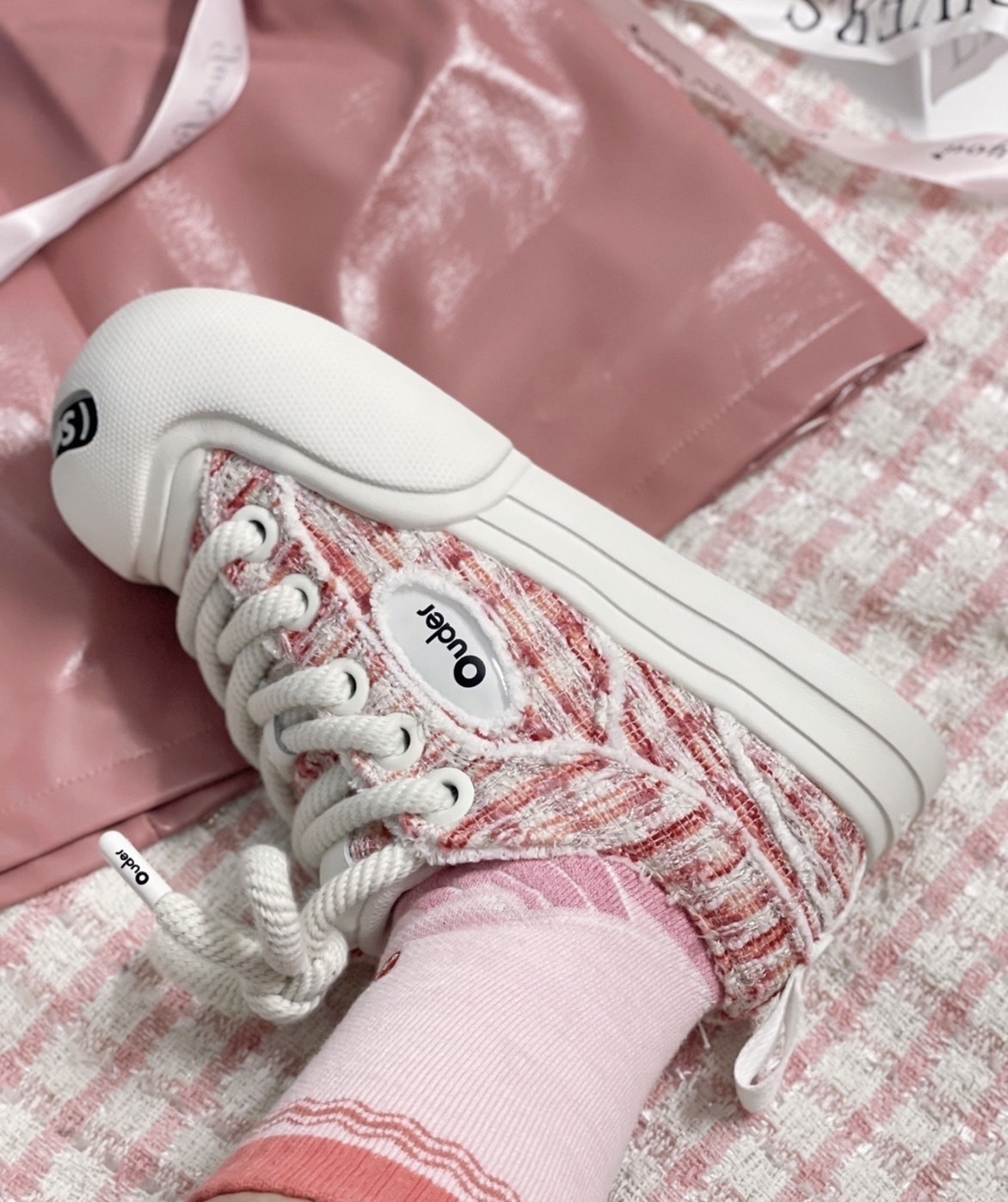 Ouder smiler 小香風拼接粉