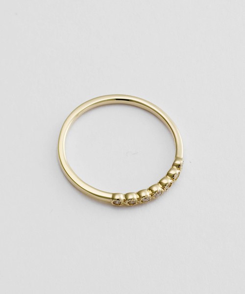 【me.luxe】K10黃K7分鑲鑽石戒