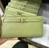 [S] MICHAEL KORS 35S3G6RE3L REED LG LEATHER SNAP WALLET,LIGHT SAGE, 196163779614 (SMK411)