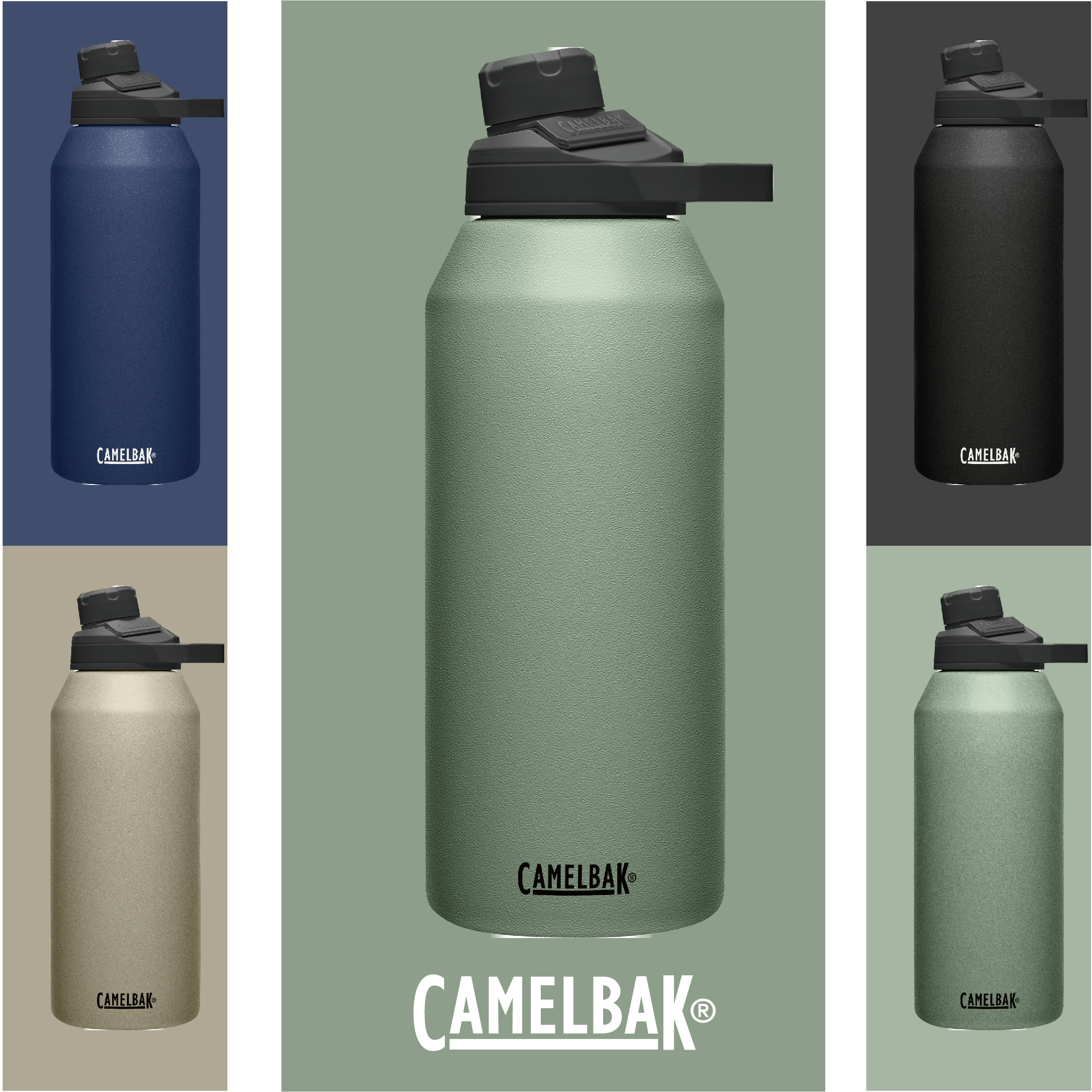 CAMELBAK 1200ml CHUTE® MAG 魔力磁吸/ eddy+ 多水吸管式不銹鋼保溫保冰水瓶 A
