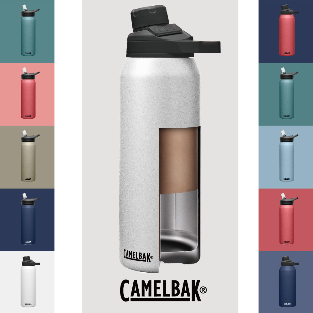 CAMELBAK 1200ml CHUTE® MAG 魔力磁吸/ eddy+ 多水吸管式不銹鋼保溫保冰水瓶 A