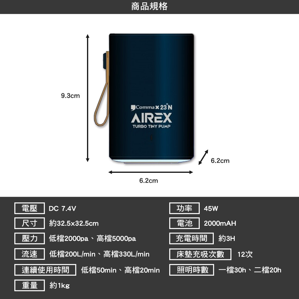 逗點×北緯 AIREX最新款強力無線打氣機