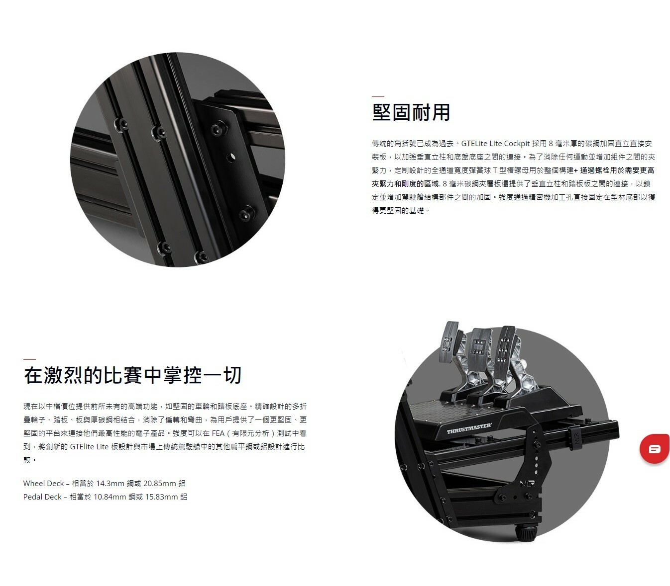 米特3C數位–NLR GT Elite Lite Wheel Plate Edition 入門鋁擠型賽車架 通用支援各廠牌方向盤