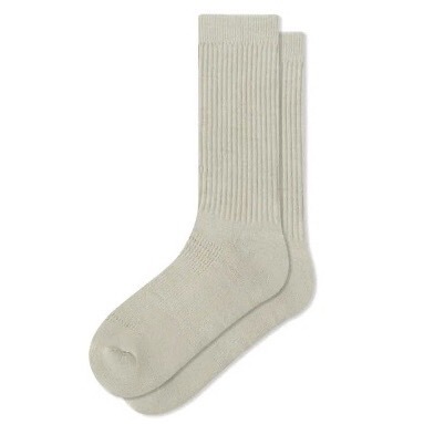 Faam ESSENTIAL CREW -素面單色針織高筒襪