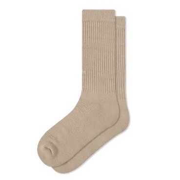 Faam ESSENTIAL CREW -素面單色針織高筒襪