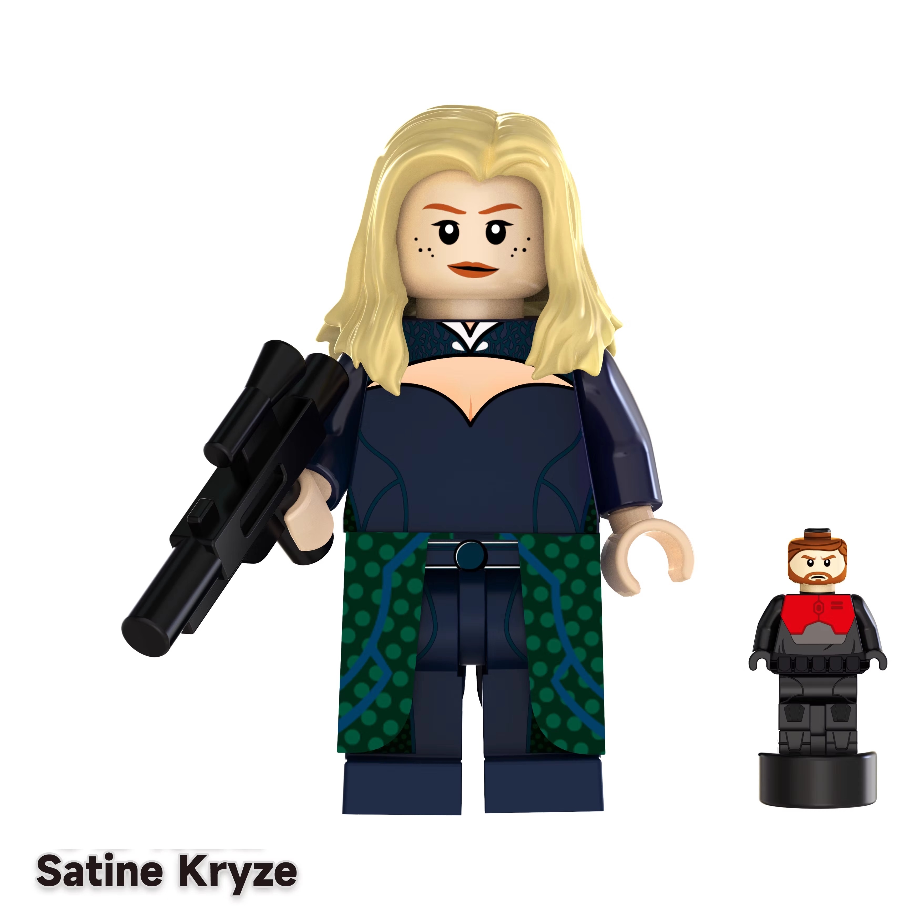 Satine Kryze with Nanofig Obi-Wan Star Wars Custom Minifigs Fit Lego TV8053