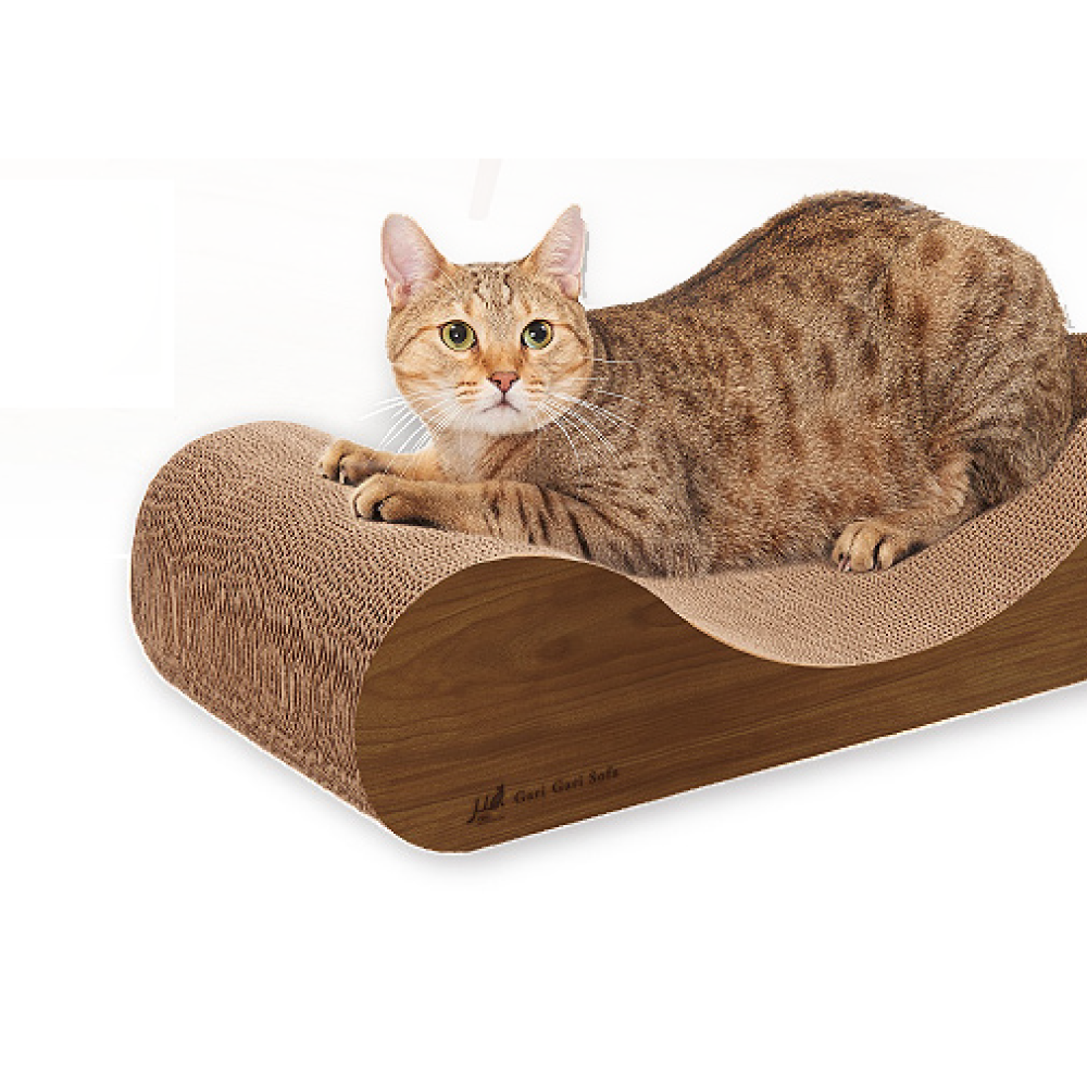 日本Gari Gari | 新式沙發貓抓板-波浪沙發貓抓板