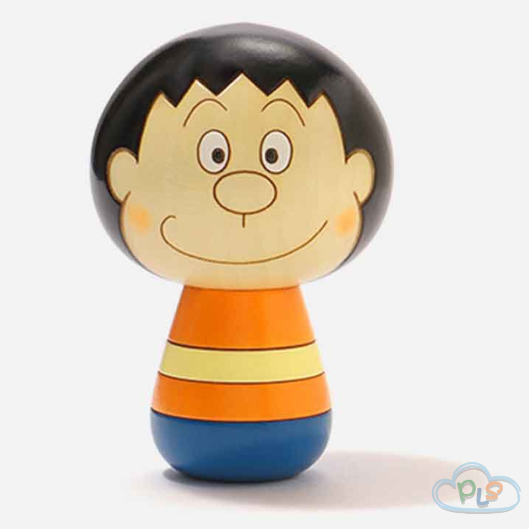 日本製 人形胖虎 木芥子 卯三郎之孫 #21477-1