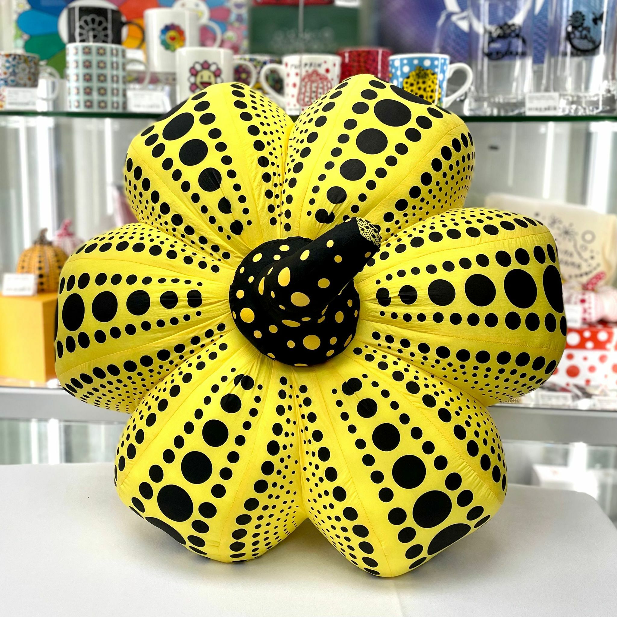 Yayoi Kusama Soft Sculpture Pumpkin - Yellow & Black