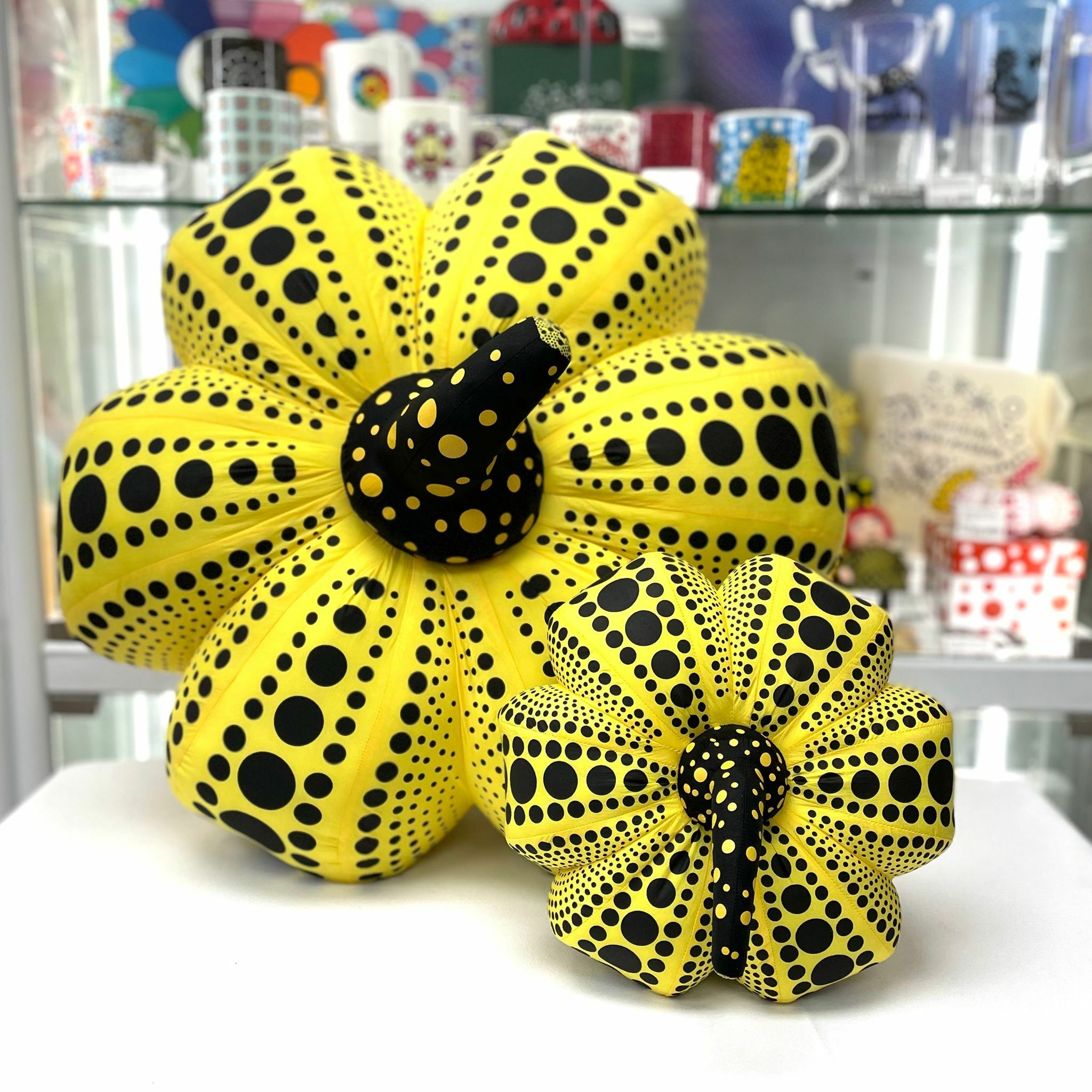 Yayoi Kusama Soft Sculpture Pumpkin - Yellow & Black
