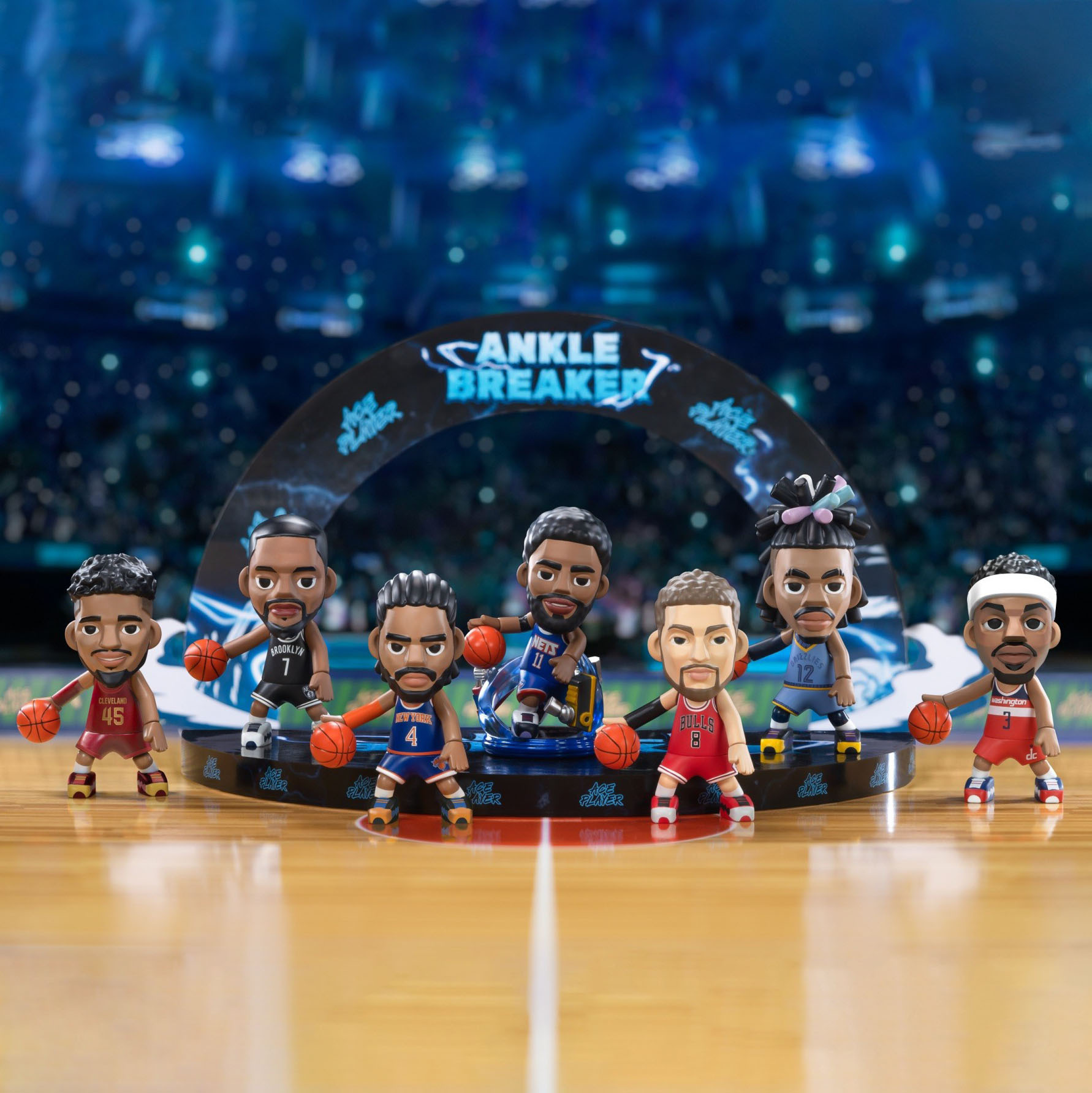 AcePlayer 王牌化身 盒抽公仔 腳踝終結者系列 KEVIN DURANT, JA MORANT, BRADLEY BEAL, ZACH LAVINE, DERRICK ROSE, DONOVAN MITCHELL, KYRIE IRVING【APNBA-AB01D】JA1