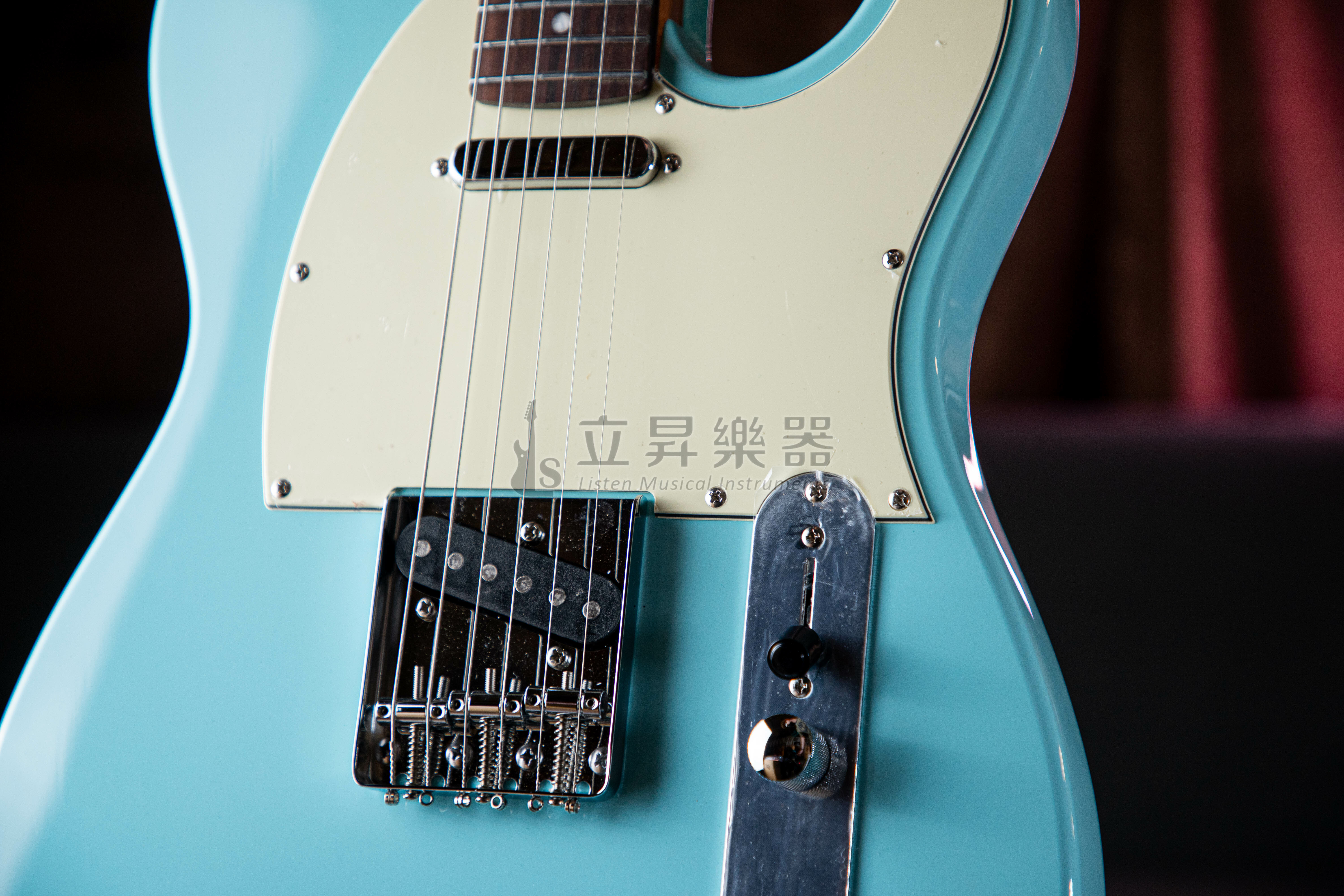 JET JT-300 BLR Telecaster SS 加拿大烤楓琴頸 玫瑰木指板 22格 無搖單單 粉藍色