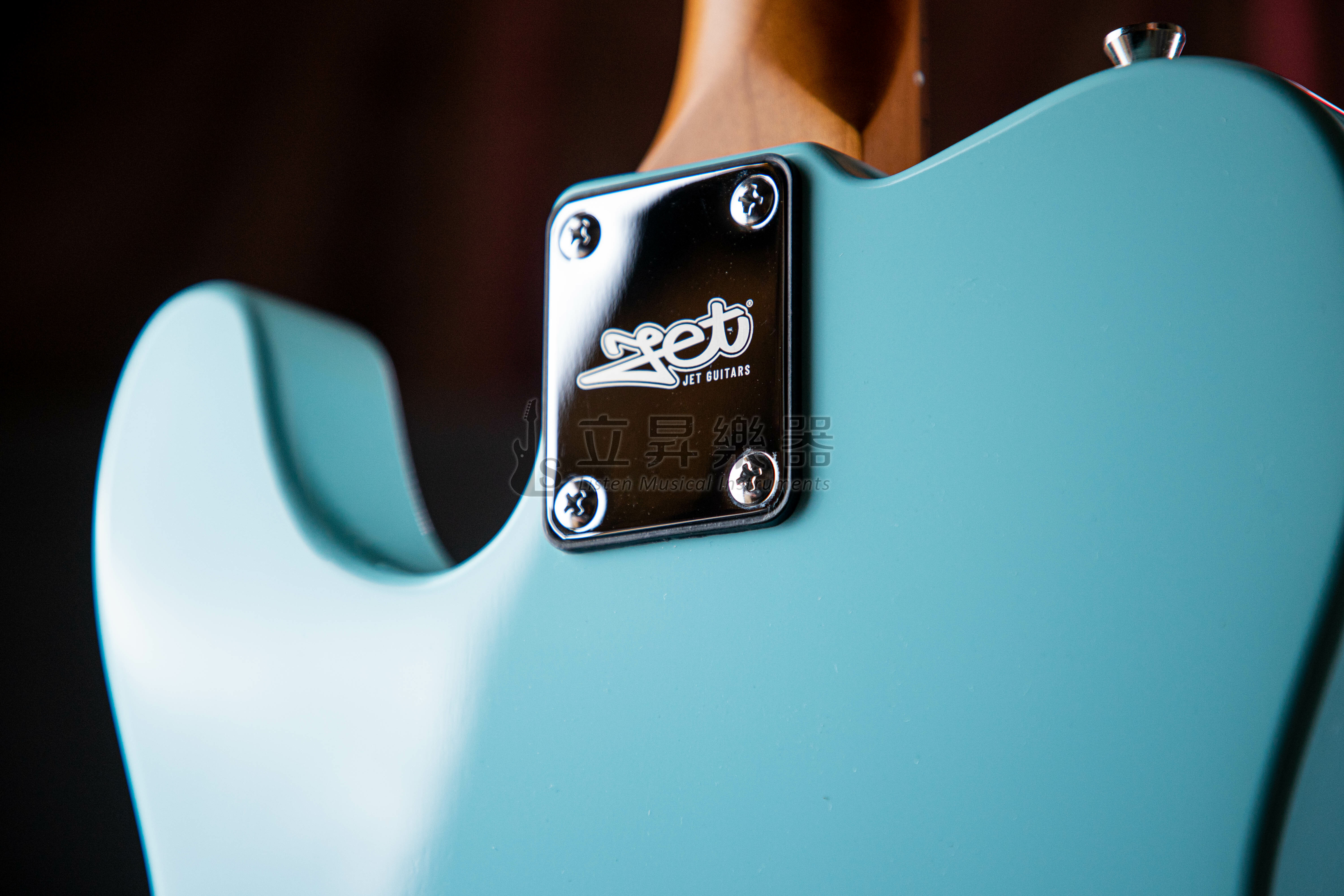 JET JET JT-300 BLR Telecaster SS 加拿大烤楓琴頸 玫瑰木指板 22格 無搖單單 粉藍色 第 4 張圖片｜三峽吉他 / Bass