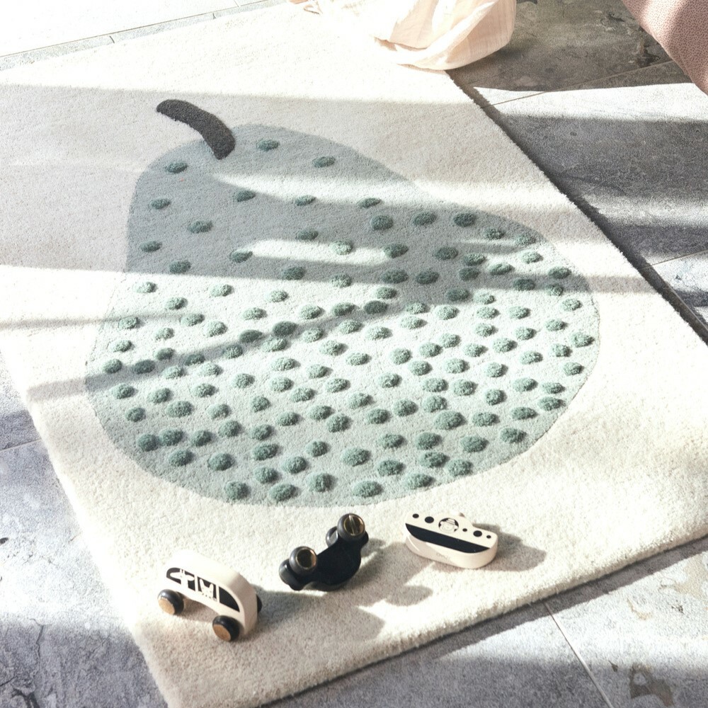 OYOY 造型手工羊毛地毯 / 小梨子