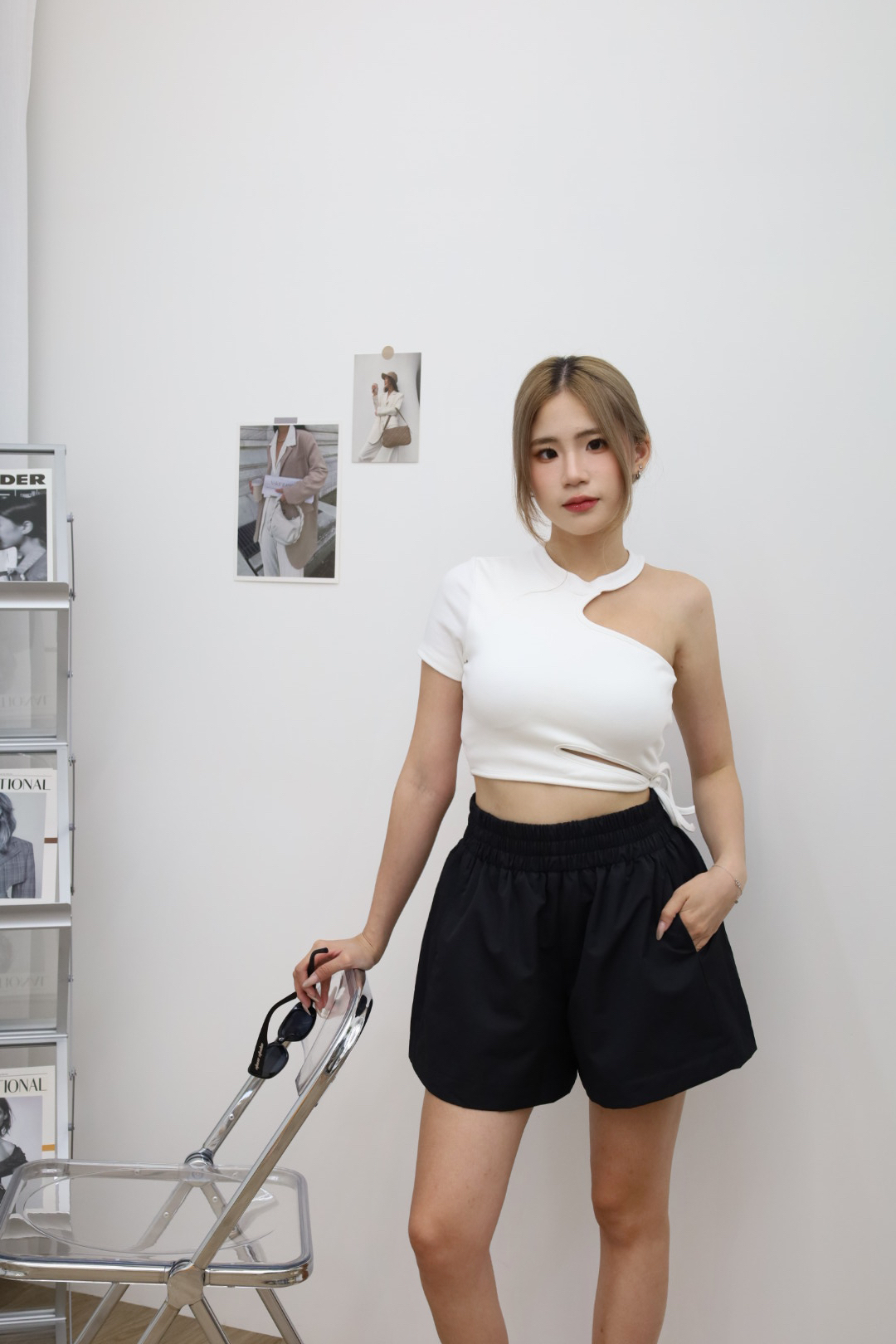 高腰顯瘦傘狀短褲