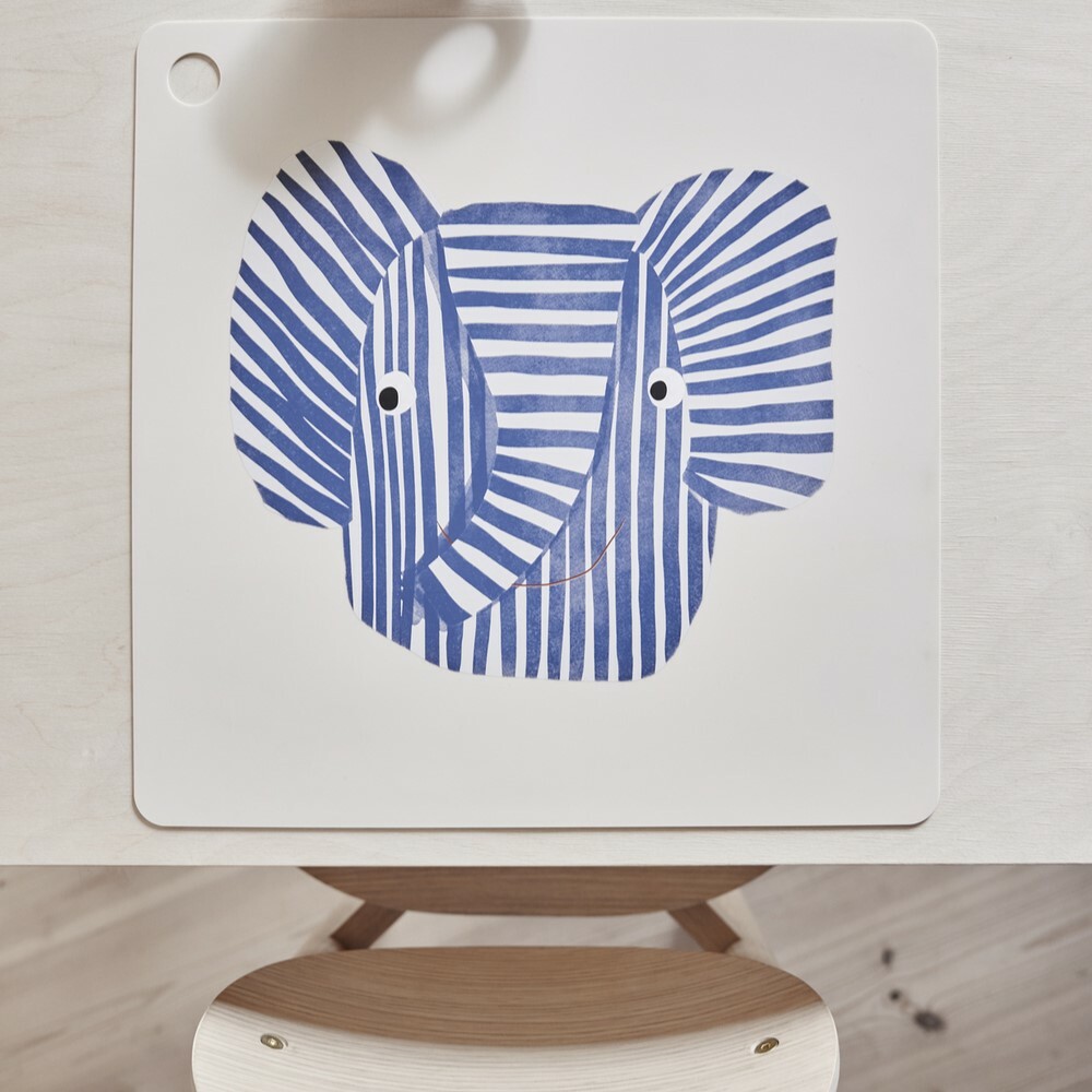 OYOY 方形矽膠餐墊 / 小象艾瑞克