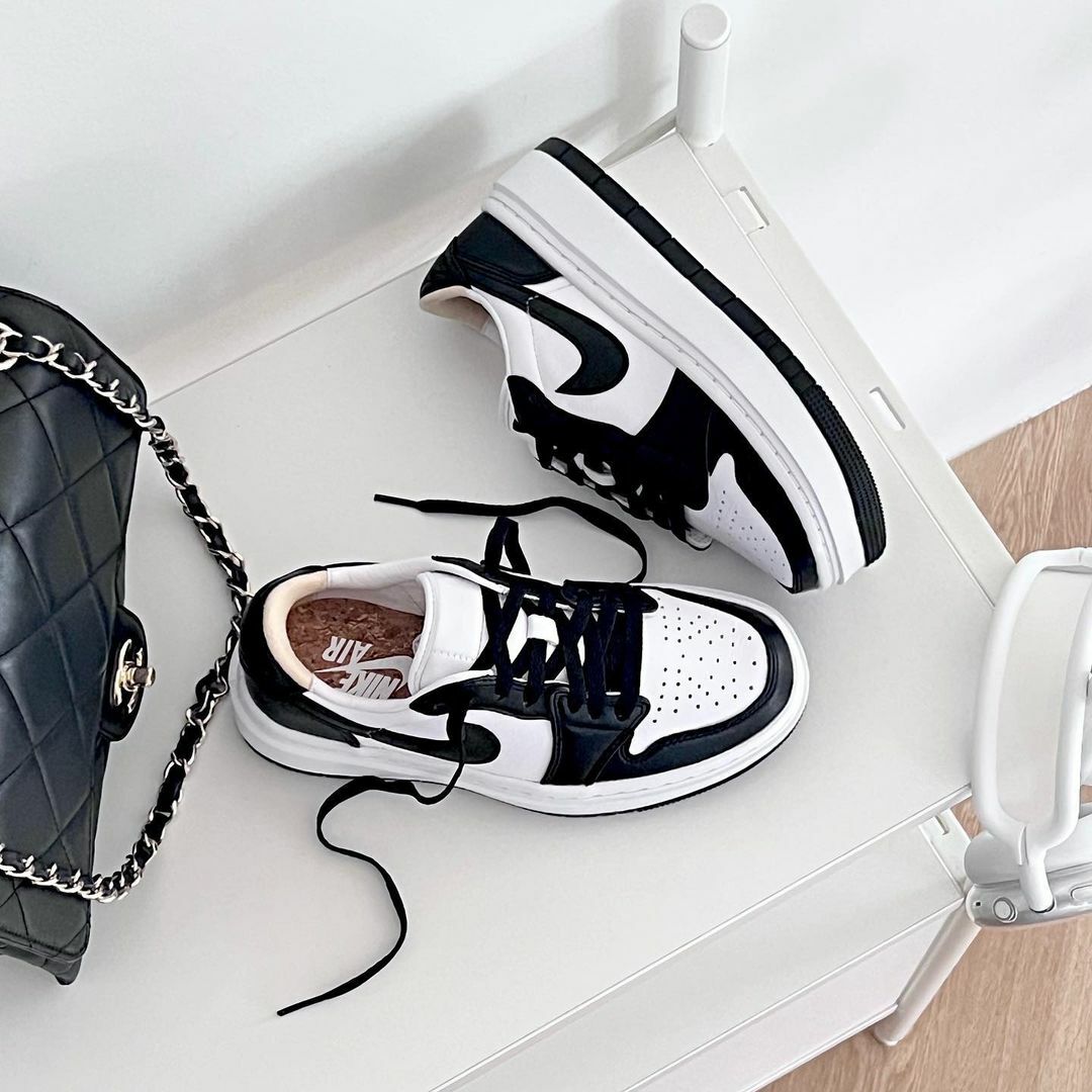 Nike Air Jordan 1 Elevate 熊貓 配色 黑色 白色 基本款 增高 厚底 DH7004-109