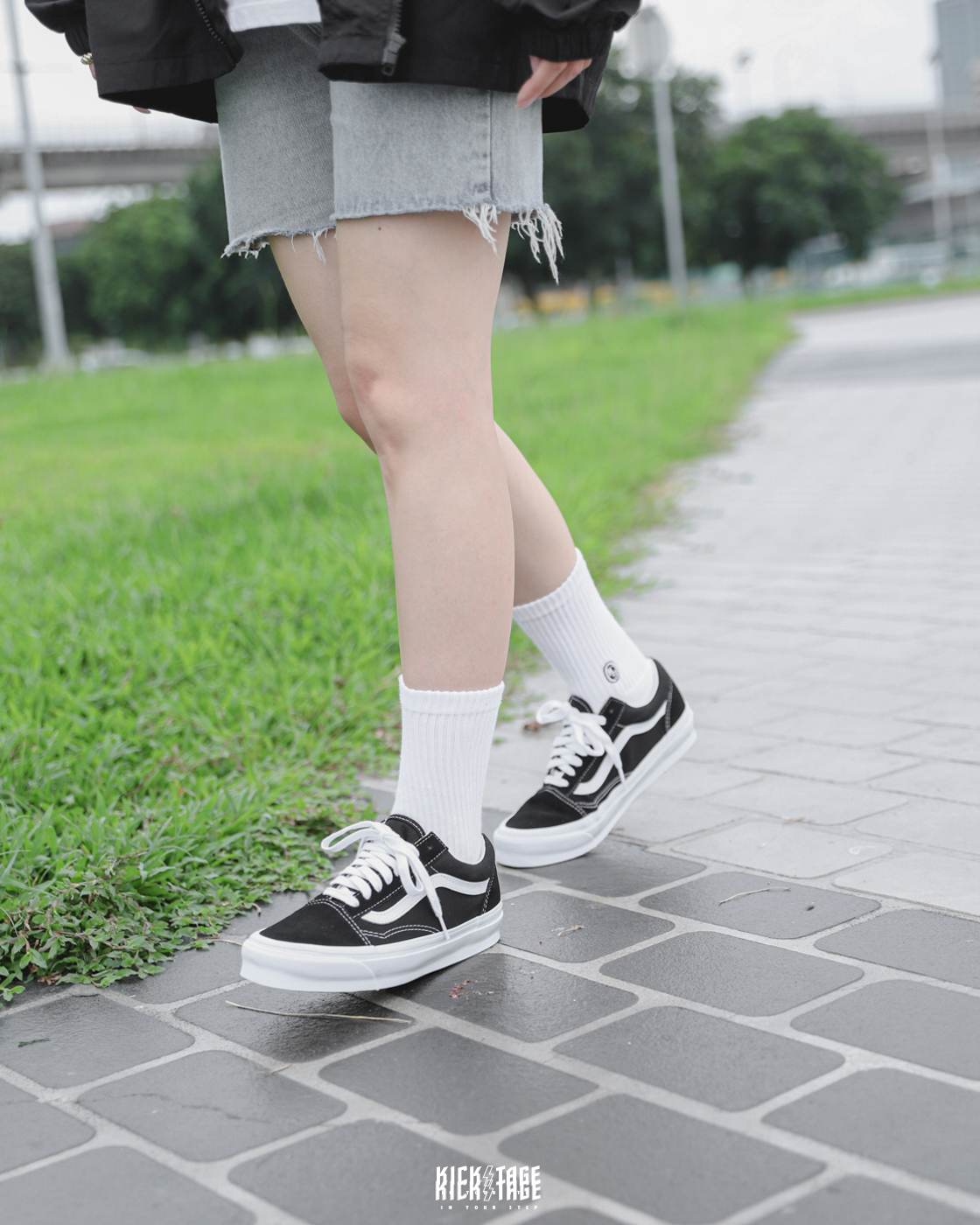 男女鞋VANS OG OLD SKOOL VAULT LX 黑白帆布麂皮原版基本款休閒鞋【VN0A