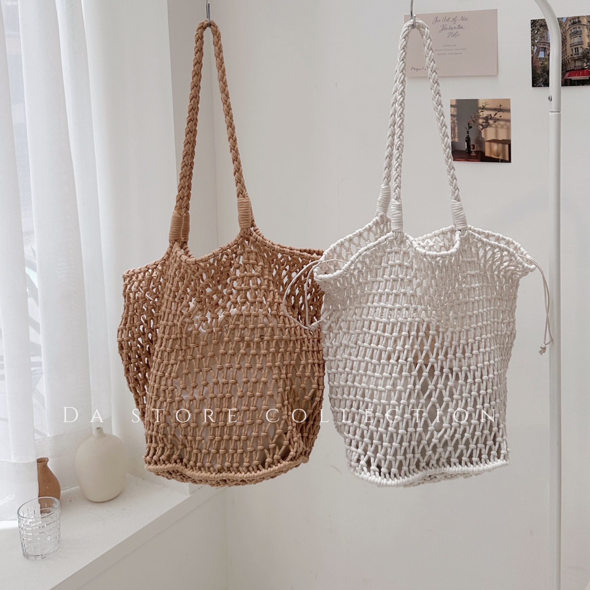 夏日編織摟空魚網包 /二色