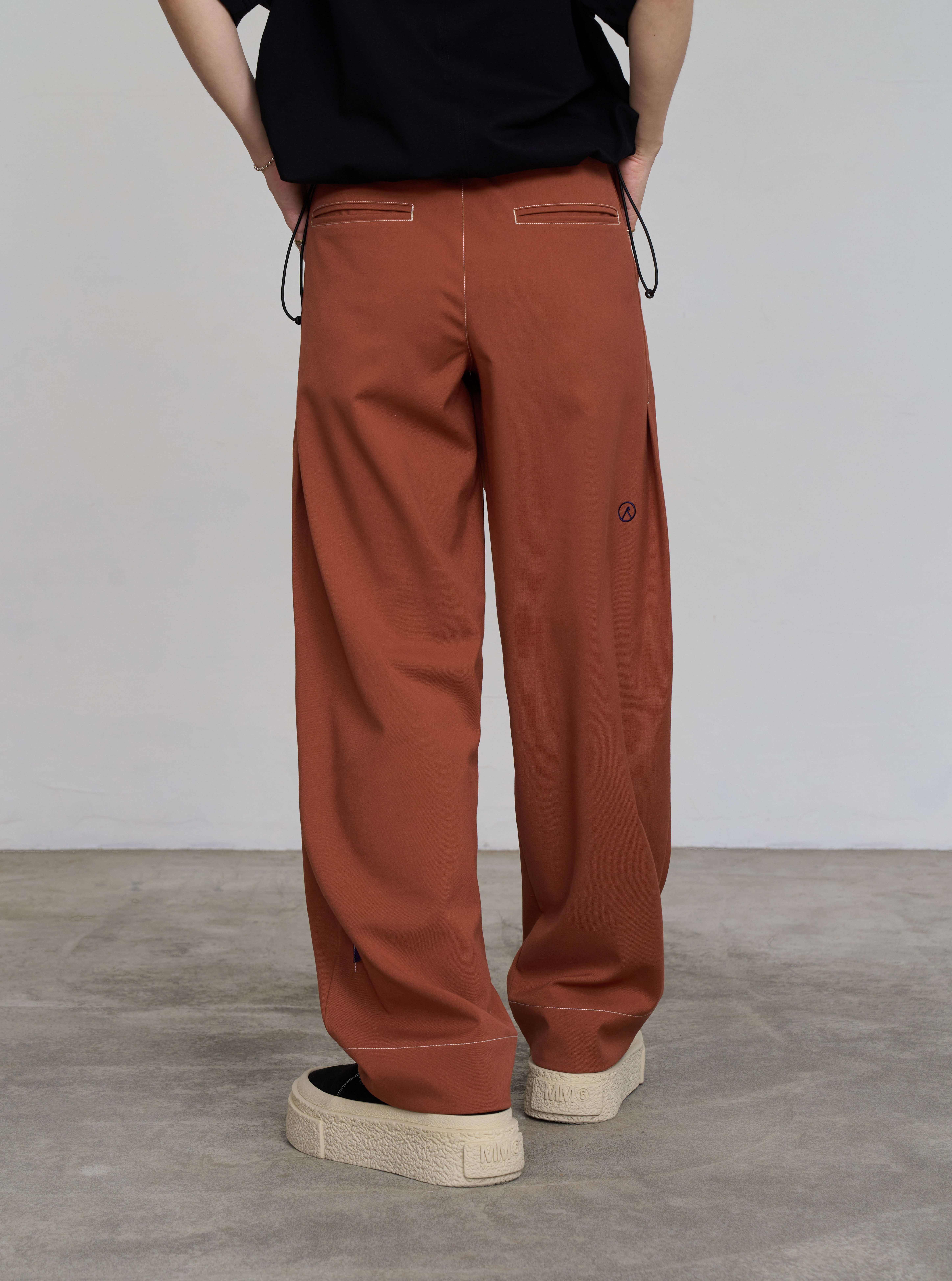 Contrast-stitching Trousers | Marmalade
