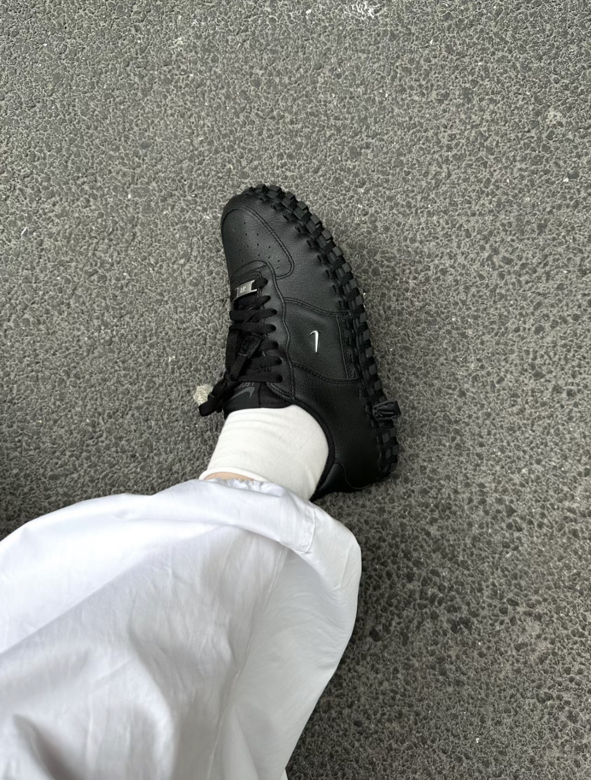 Jacquemus x Nike J Force 1 編織黑