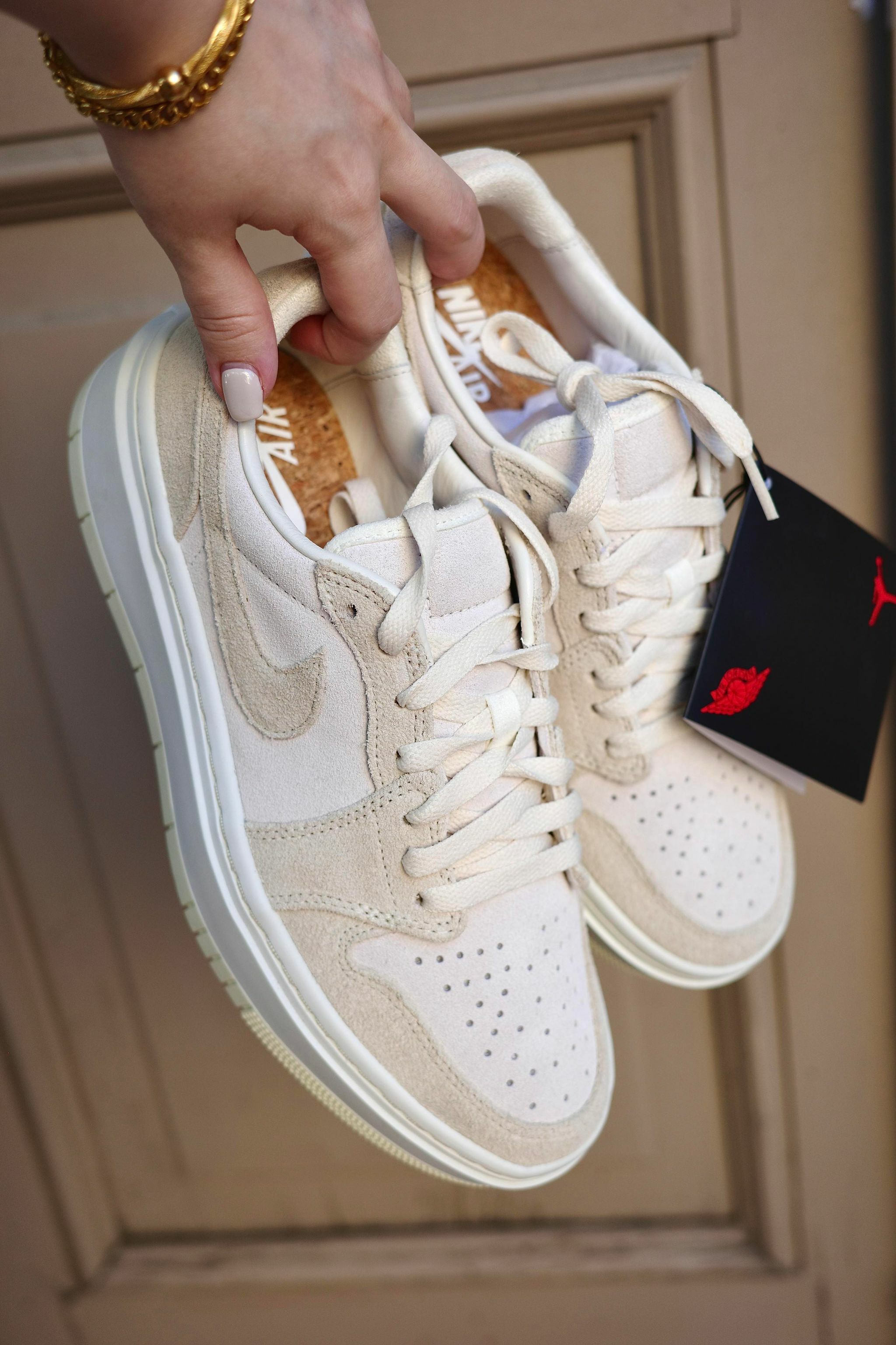 零碼出清 Air Jordan 1 elevate low 奶茶 麂皮 增高 女鞋 DH7004-101