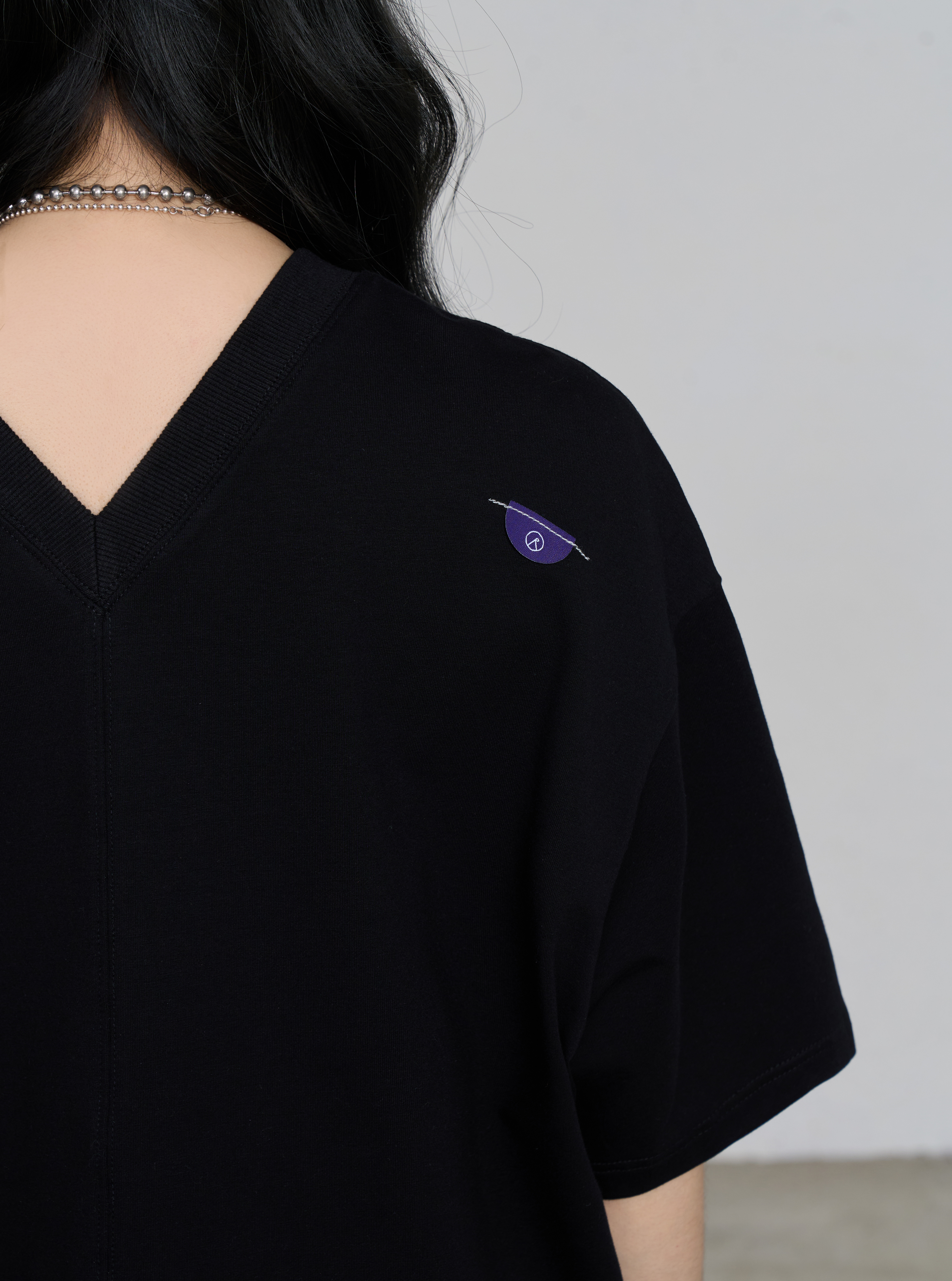 Reversible Short Sleeve Top | Black