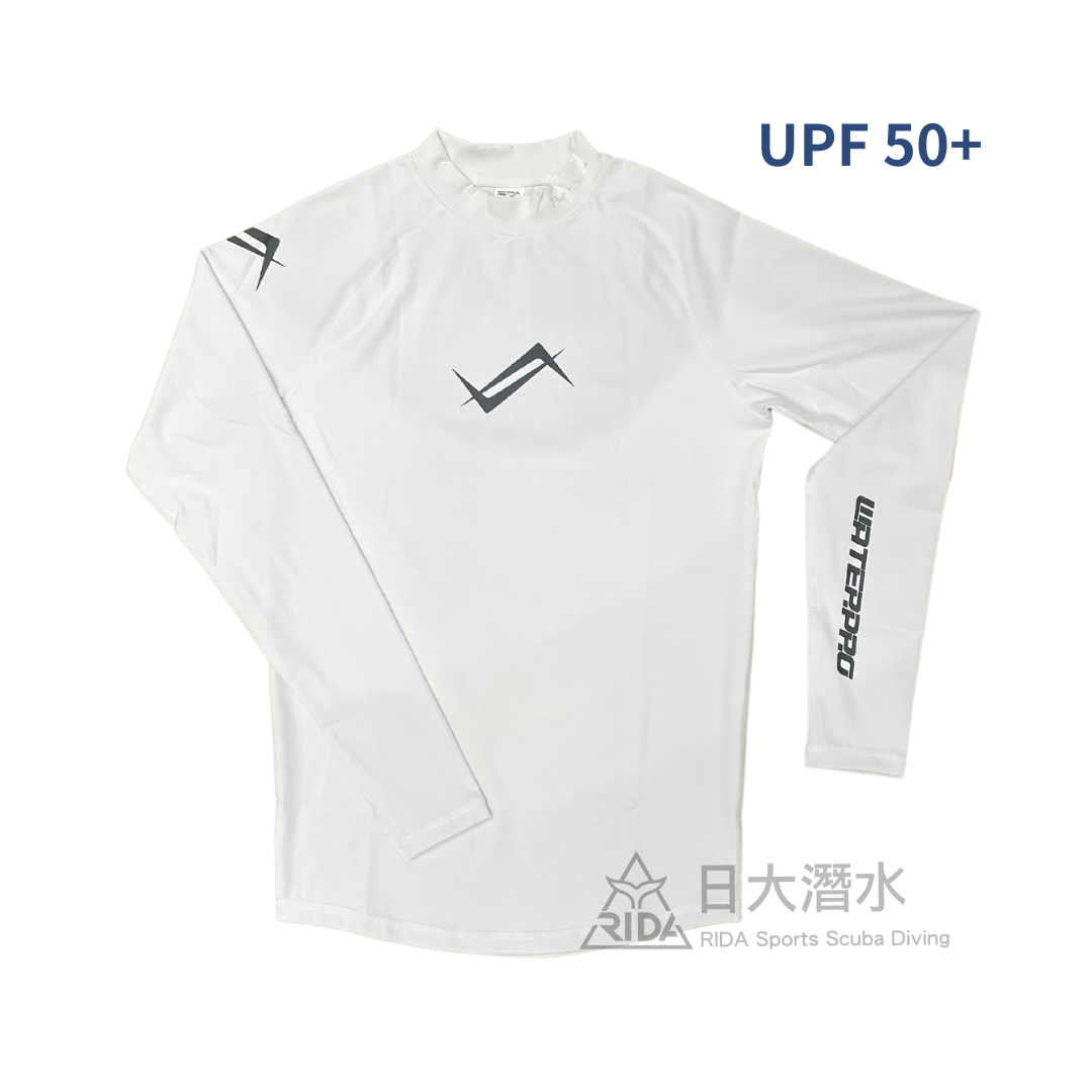 Water Pro 男 All White 水母衣 防曬衣 UPF 50+＠