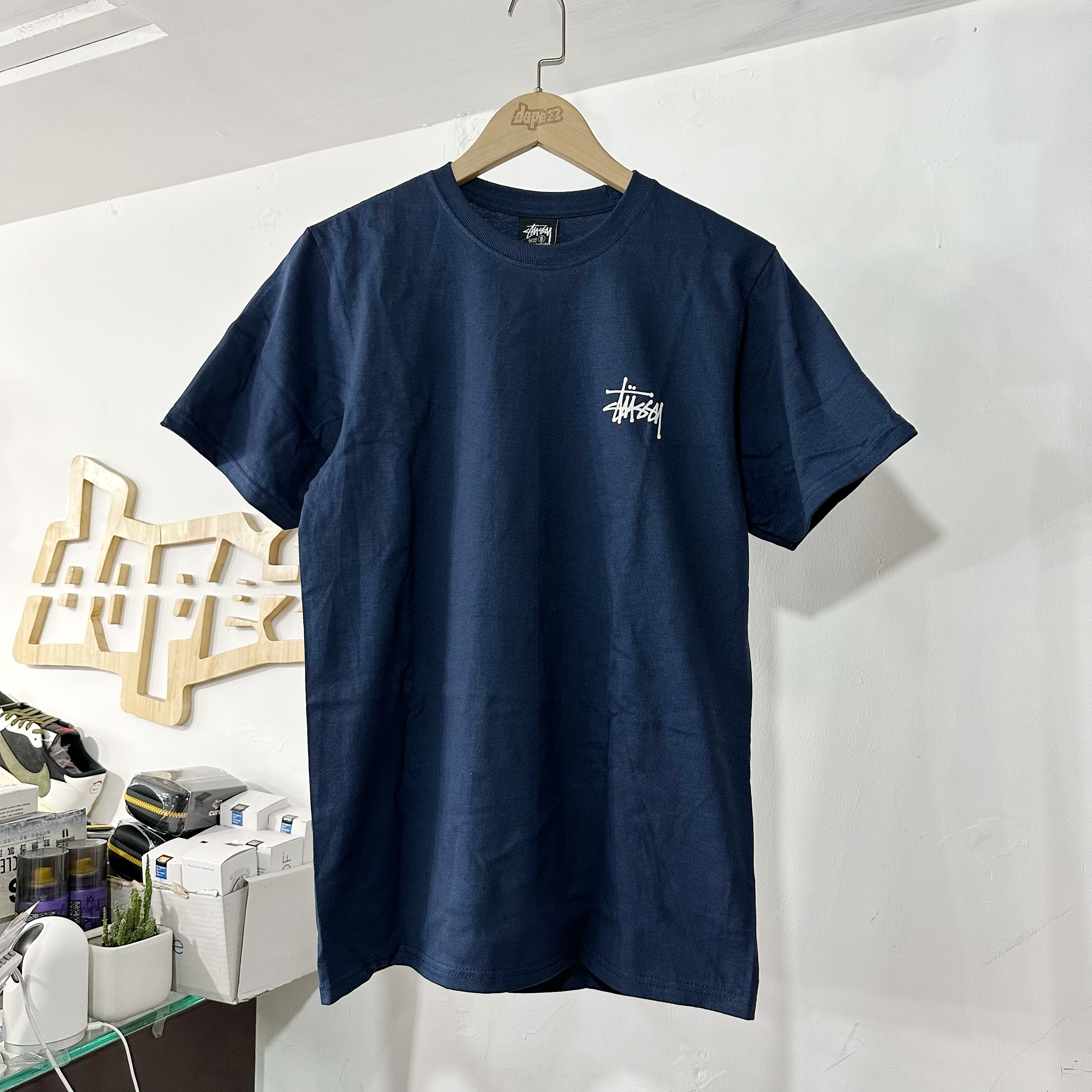 Stüssy Basic Logo Tee NAVY 深藍