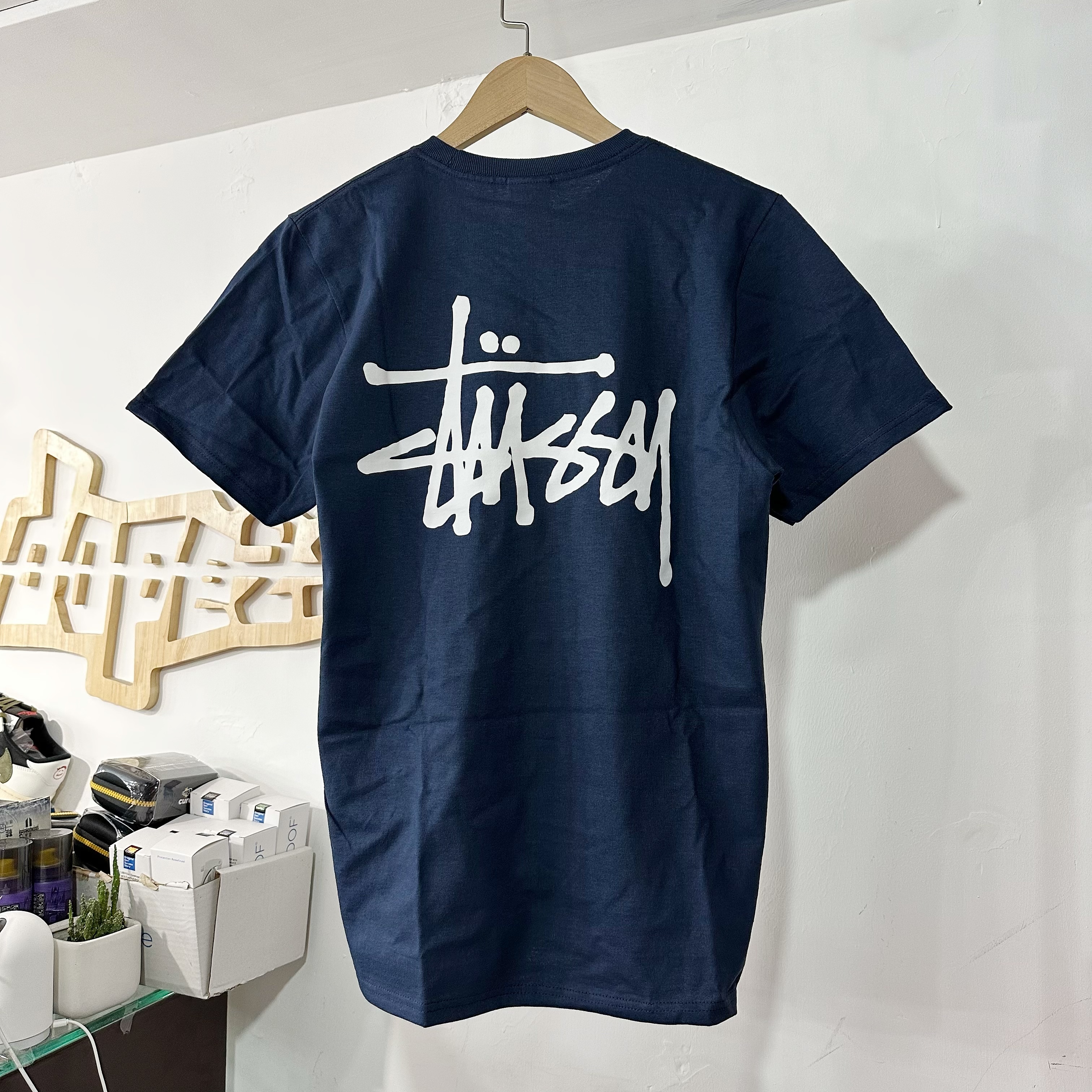 Stüssy Basic Logo Tee NAVY 深藍