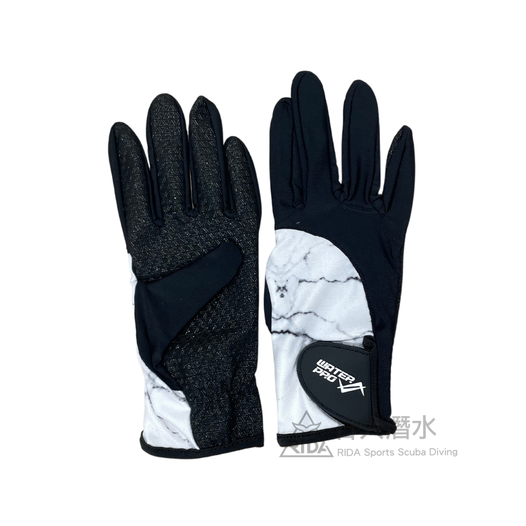 Water Pro 萊卡超薄 防曬手套 大理石白