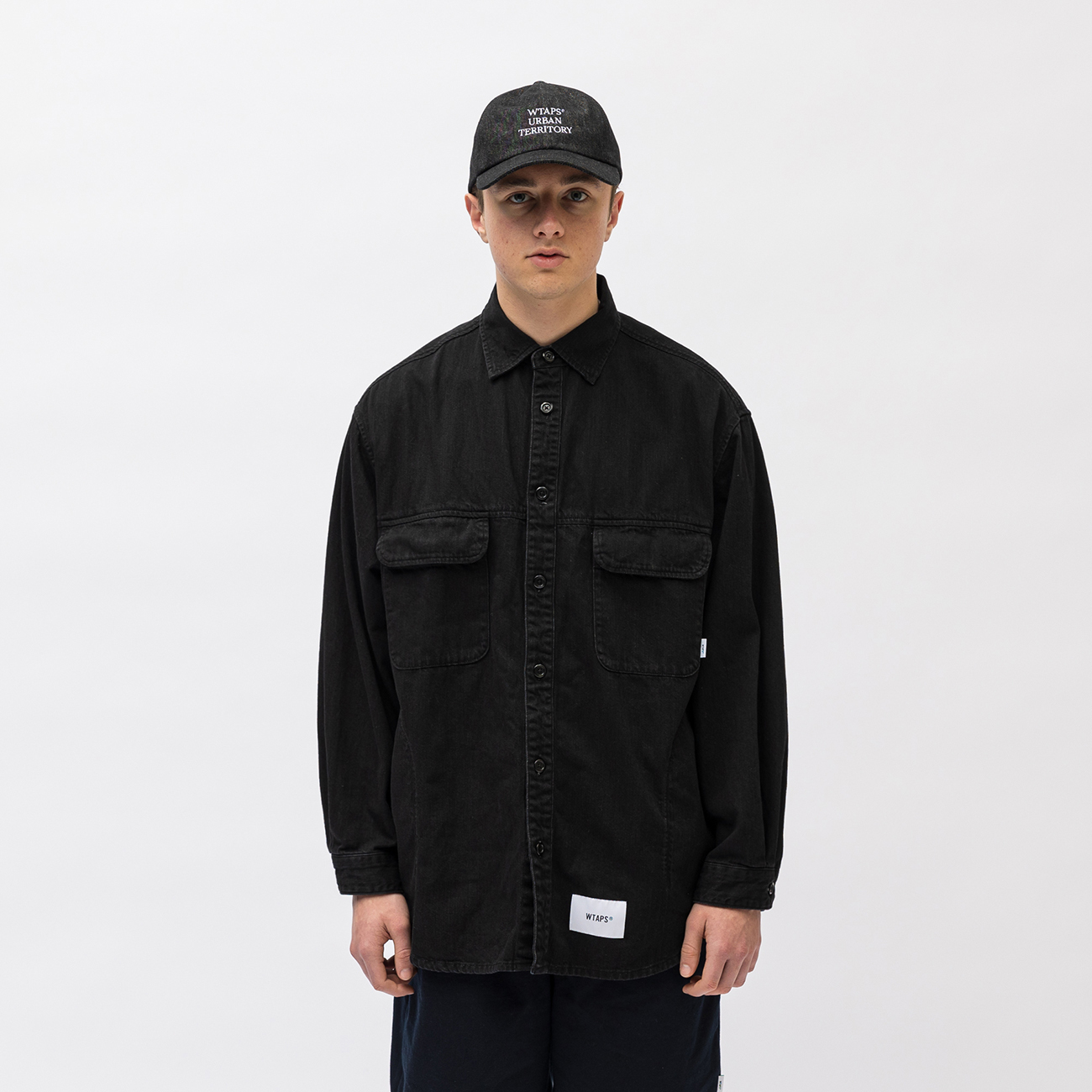 トップス Wtaps WCPO 02 COTTON DENIM BLACK Wtaps WCPO 02 とまどっ COTTON DENIM BLACK