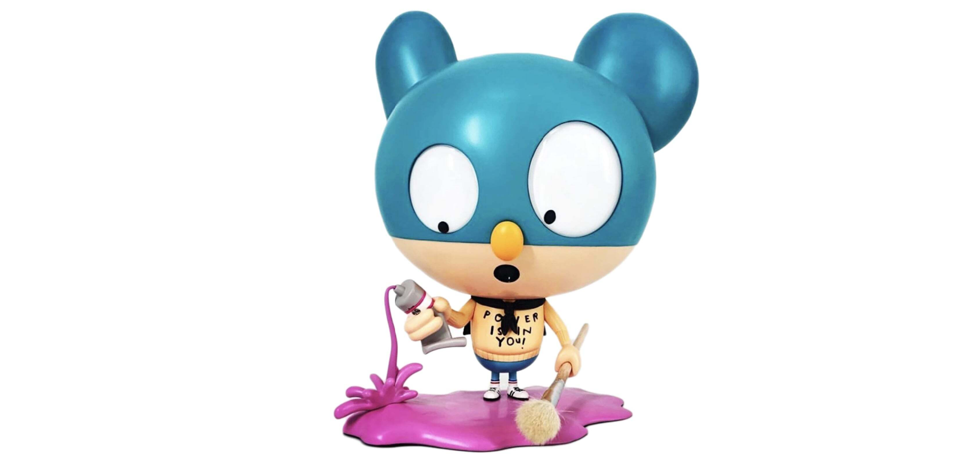 Edgar Plans x Misha Made Hero Artist Vinyl Figure Blue Pink Red