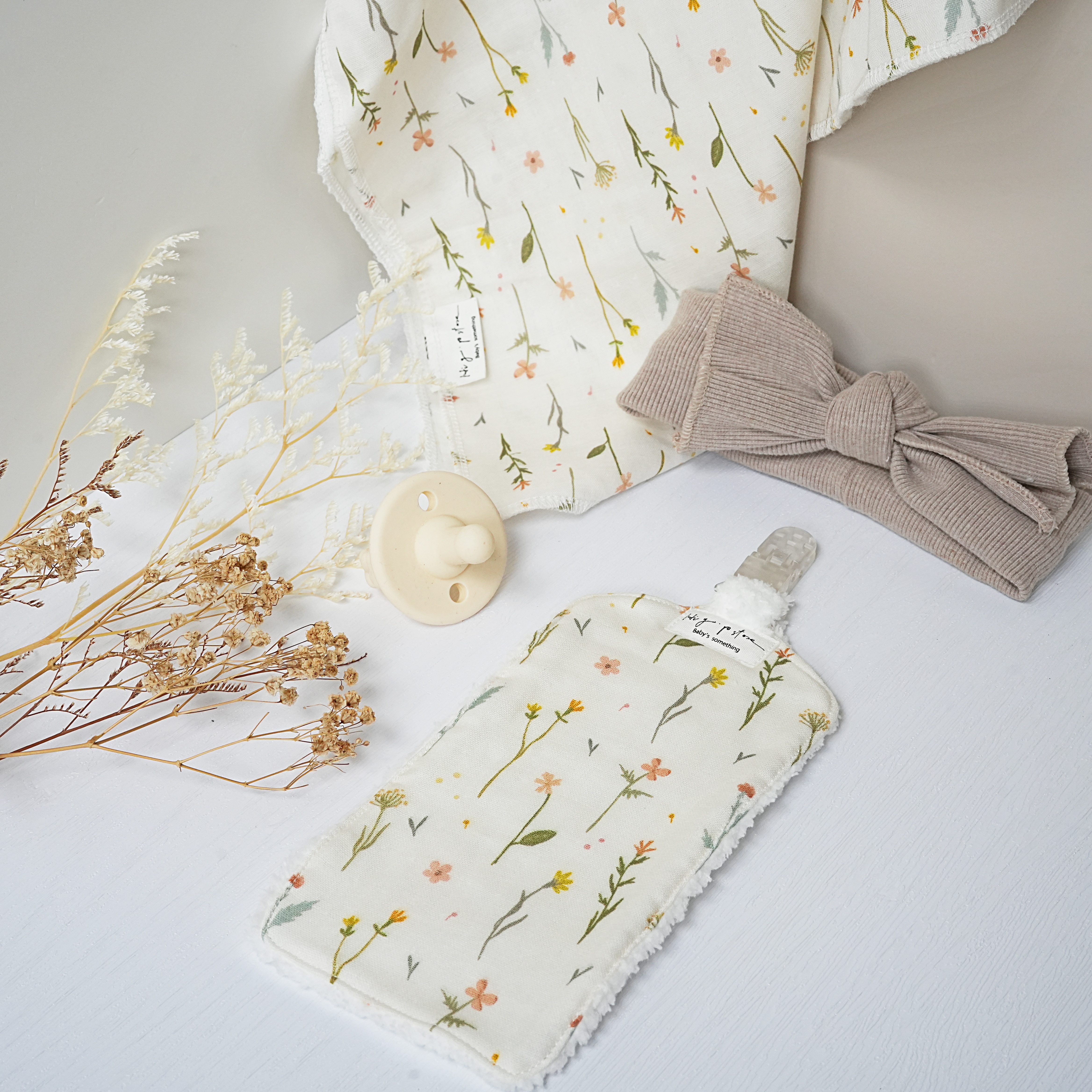 Hi Y.P store-手作手帕夾-獨家設計款-清新植花