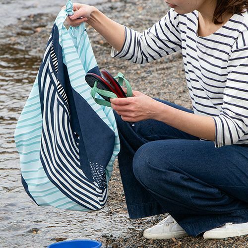 長鬚鯨魚 100cm 防潑水加工 大茶巾 風呂敷｜日本kata kata