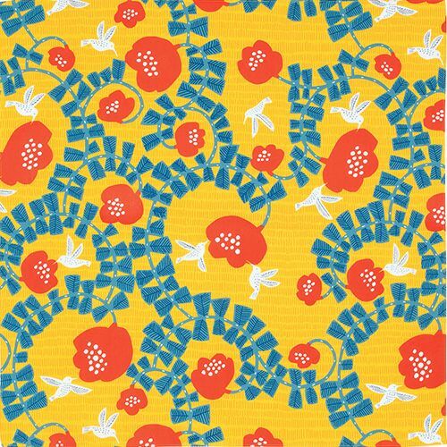 小羽蜂鳥 70cm茶巾 風呂敷｜日本kata kata